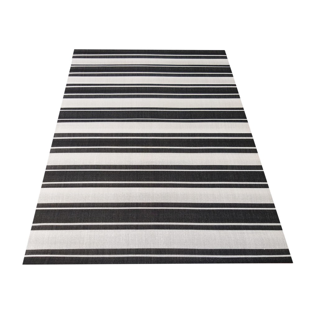 Dywan Nowoczesny Sznurkowy OUTDOOR Patio 29 - Czarno - Biały