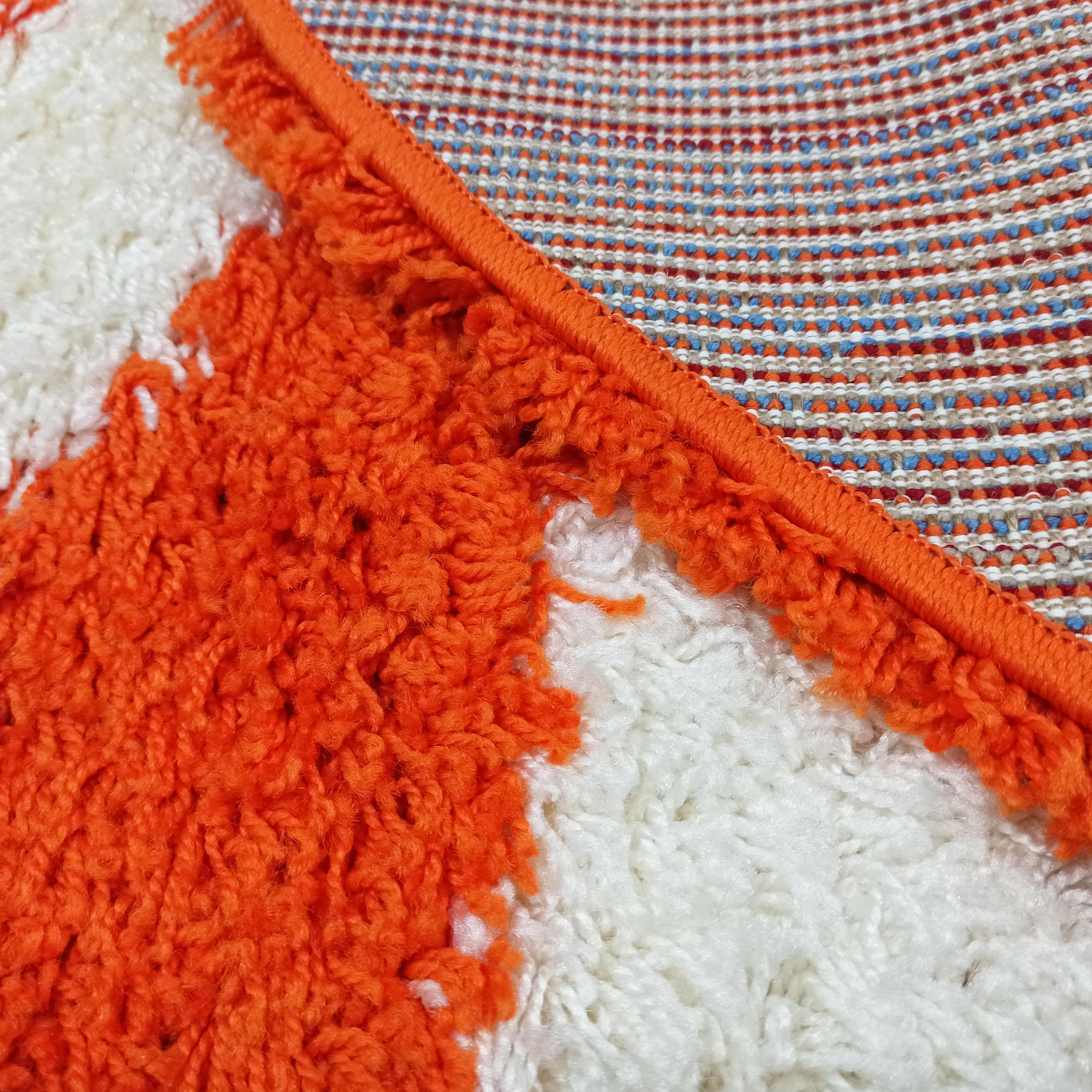 Dywan Nowoczesny Shaggy Long SS740-OR owalny - wielokolorowy