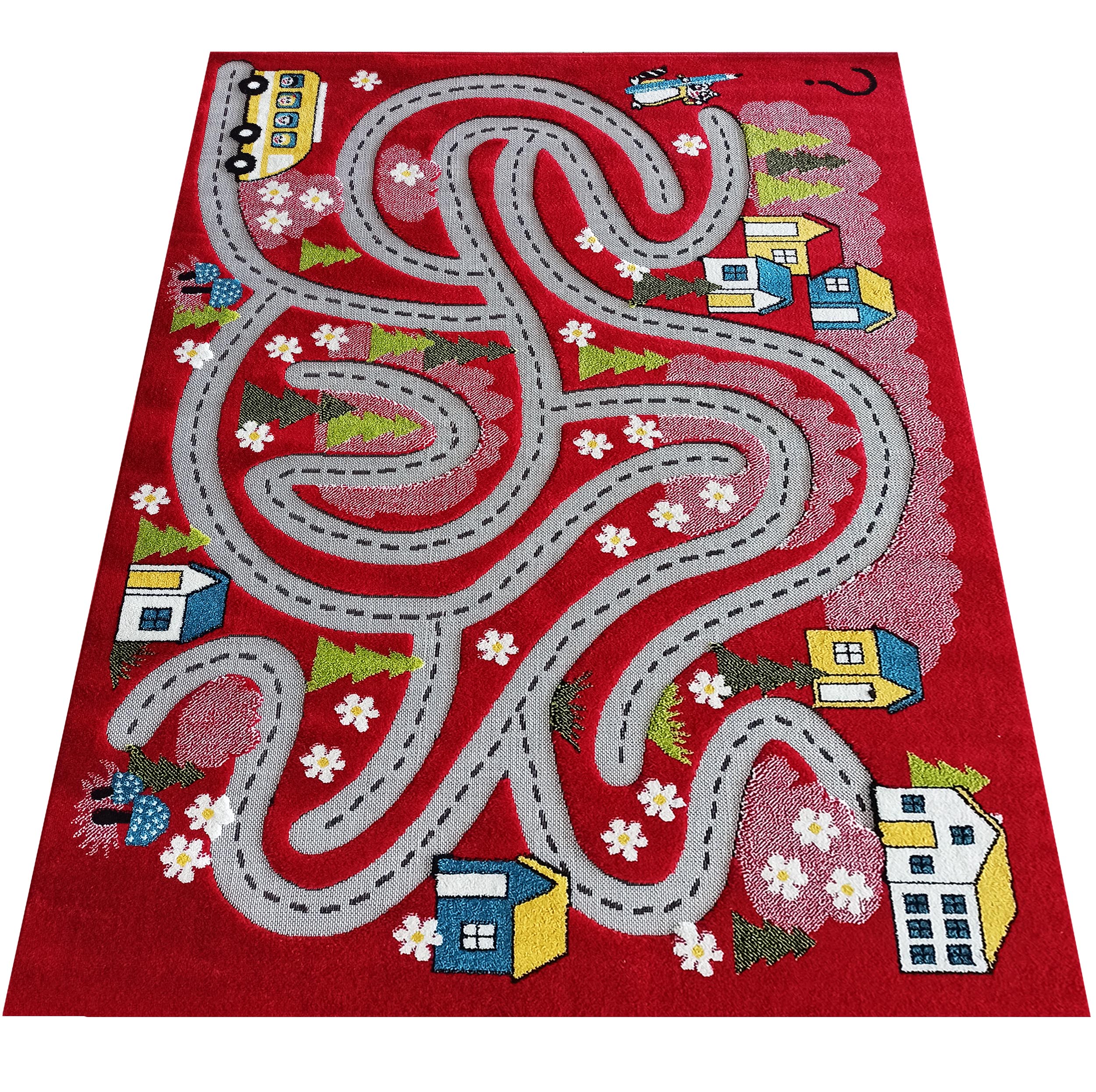 Dywan Sensoryczny Dla Dzieci COLOR KIDS 02 - Czerwony Dywan Sensoryczny Dla Dzieci COLOR KIDS 02 - Czerwony