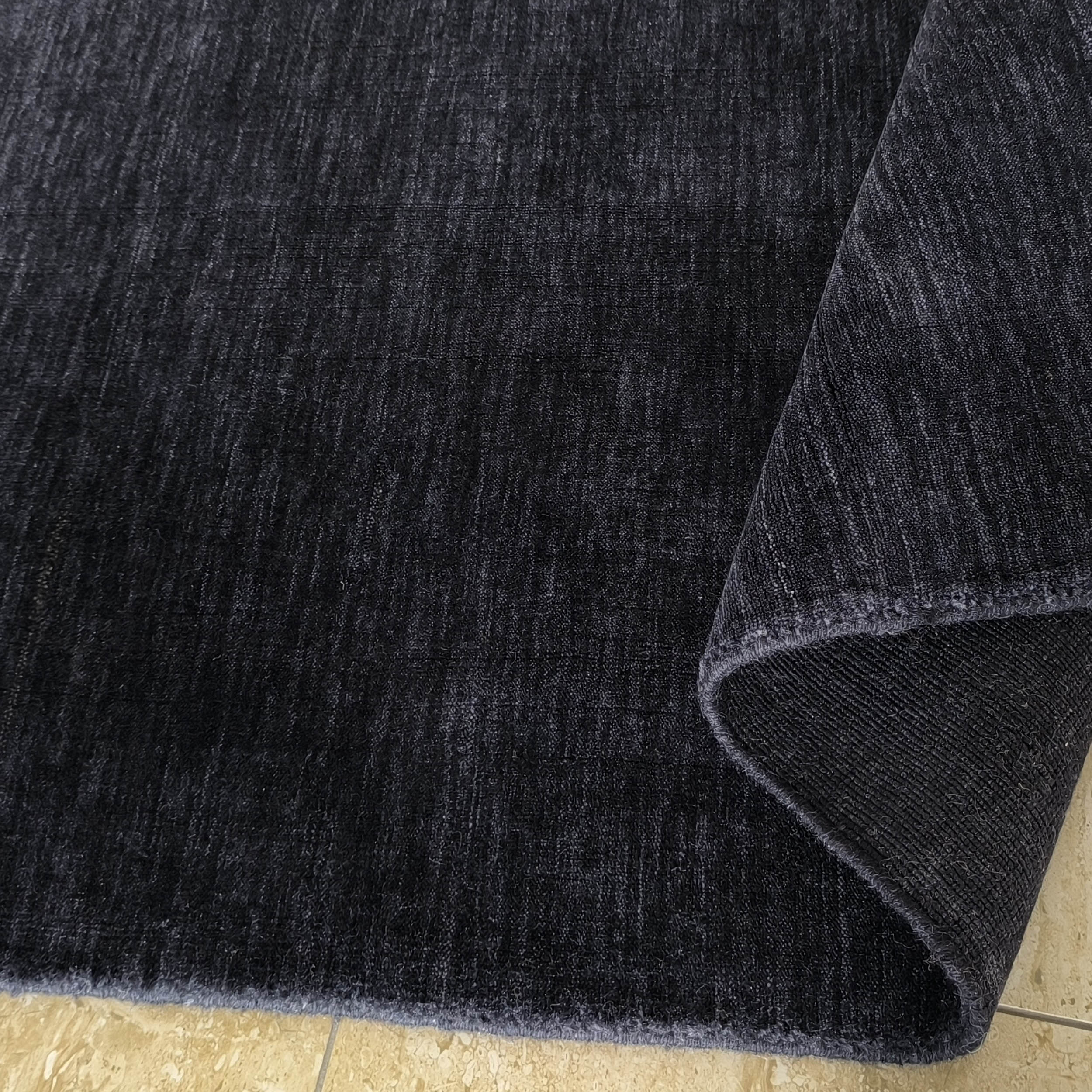 Dywan Nowoczesny Wełniany - Granatowy