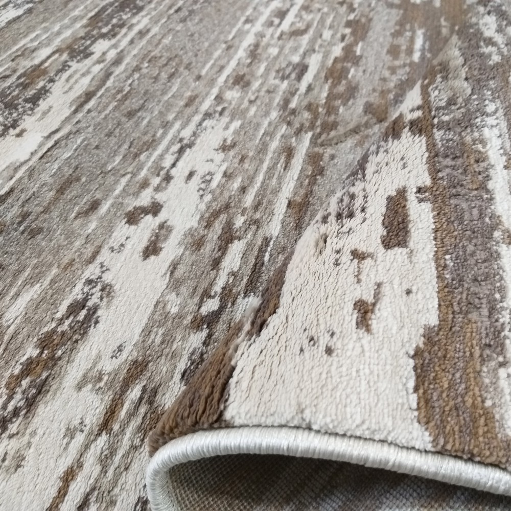 Dywan Nowoczesny Milas Shrink PRL 04A KK - Beżowo - Brązowy