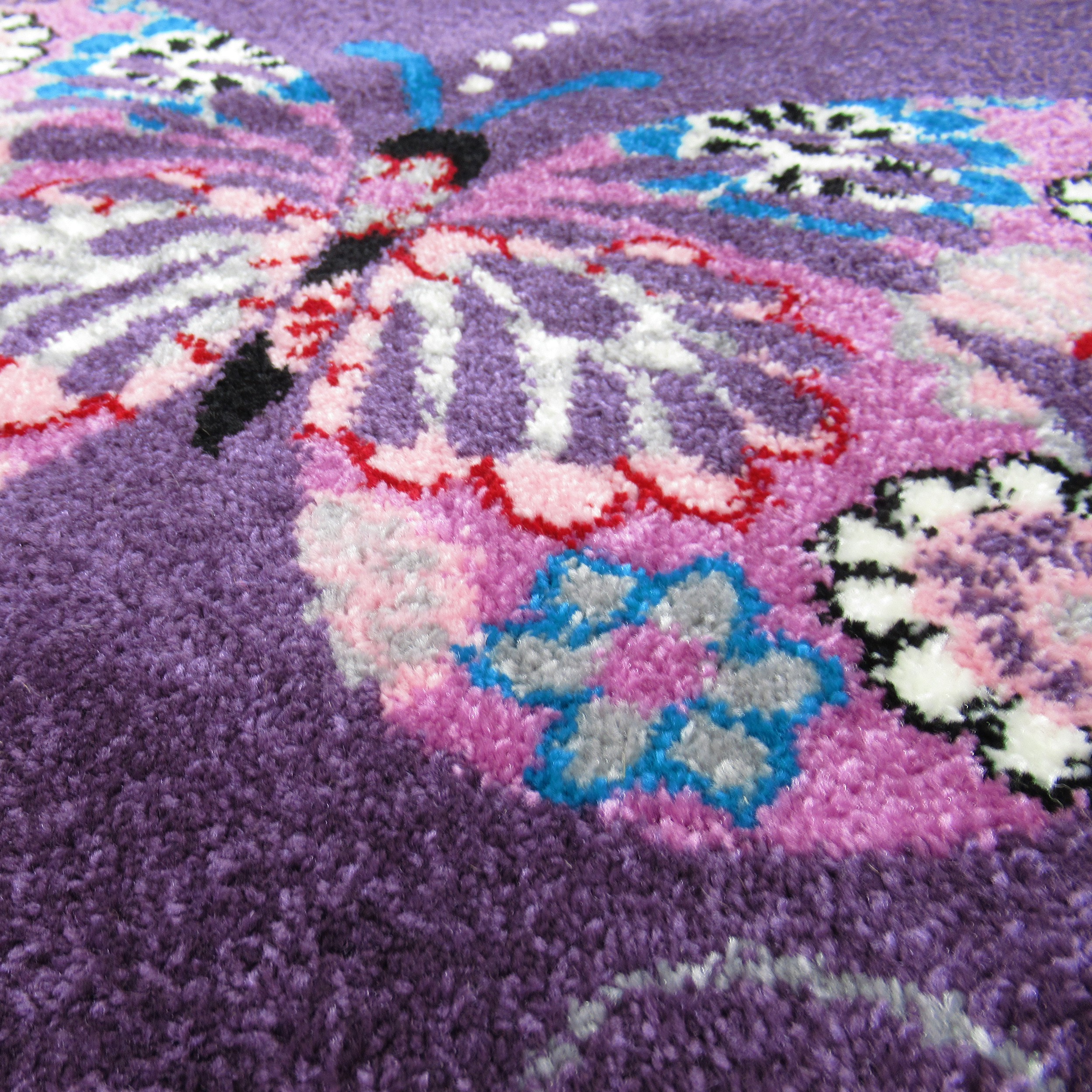 Dywan Bella Dla Dzieci 03 Fioletowy Motylki