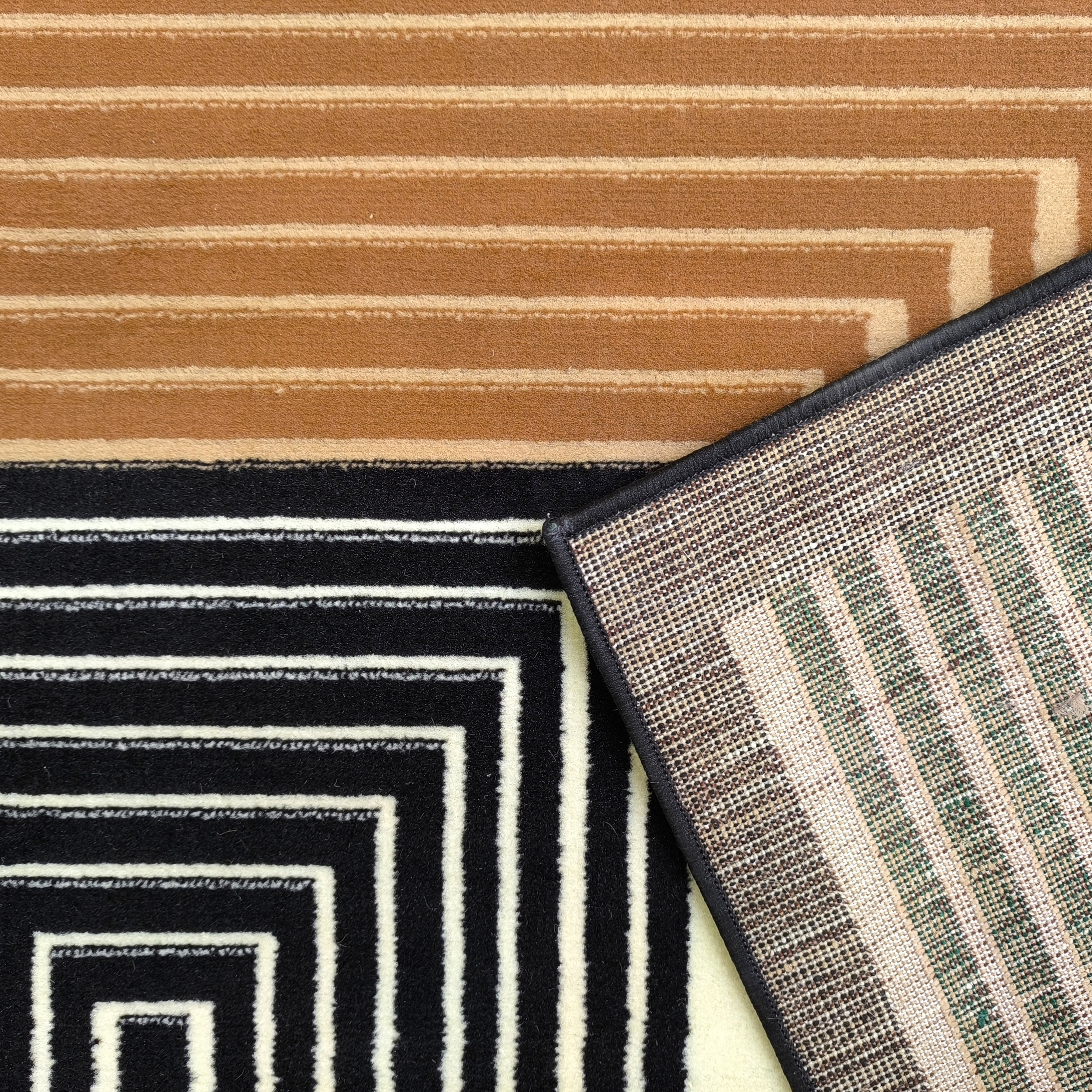 Dywan Klasyczny BCF Alfa 18 czarno-zielony