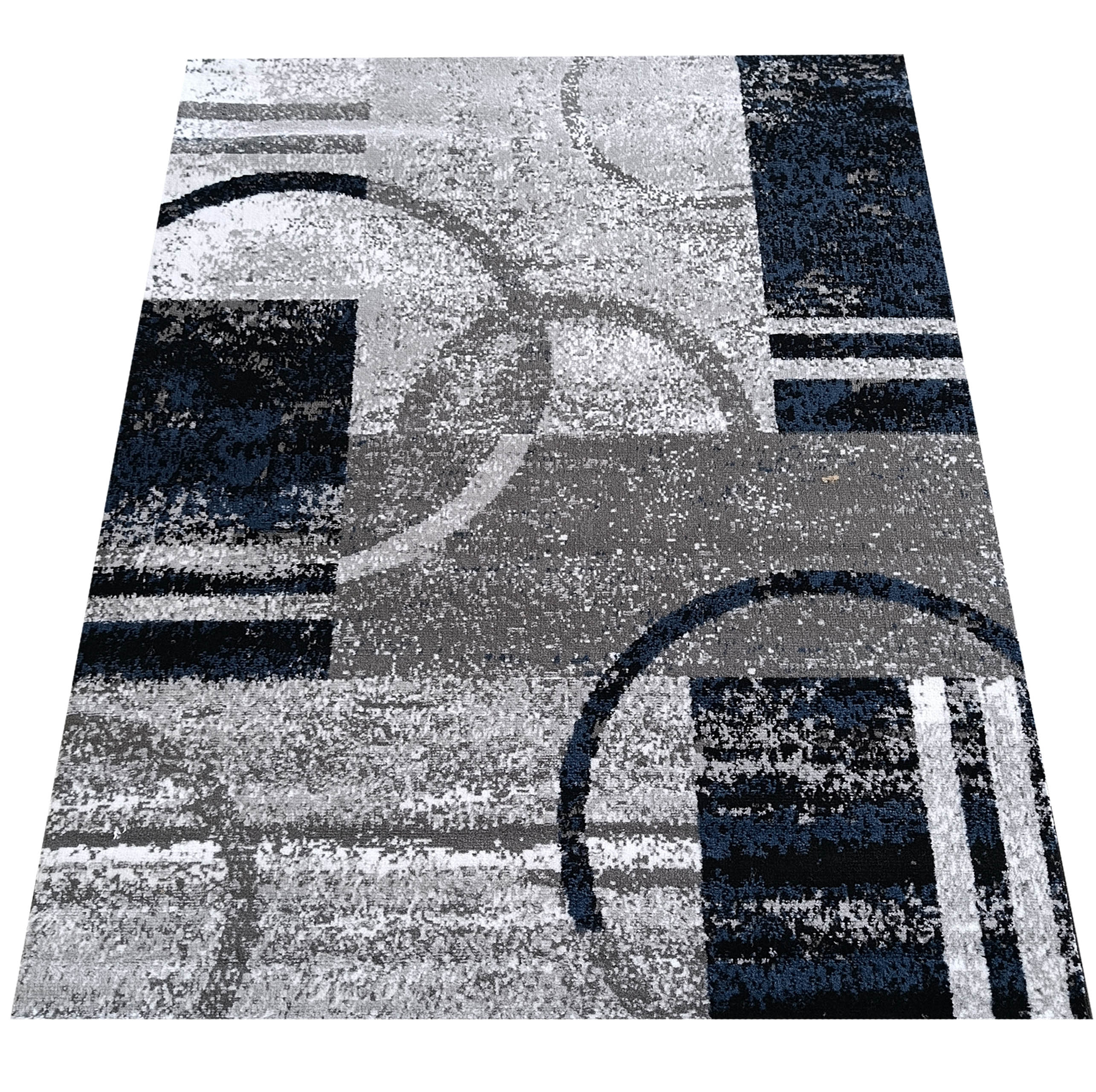 Dywan nowoczesny Soho 19 - szaro - granatowy