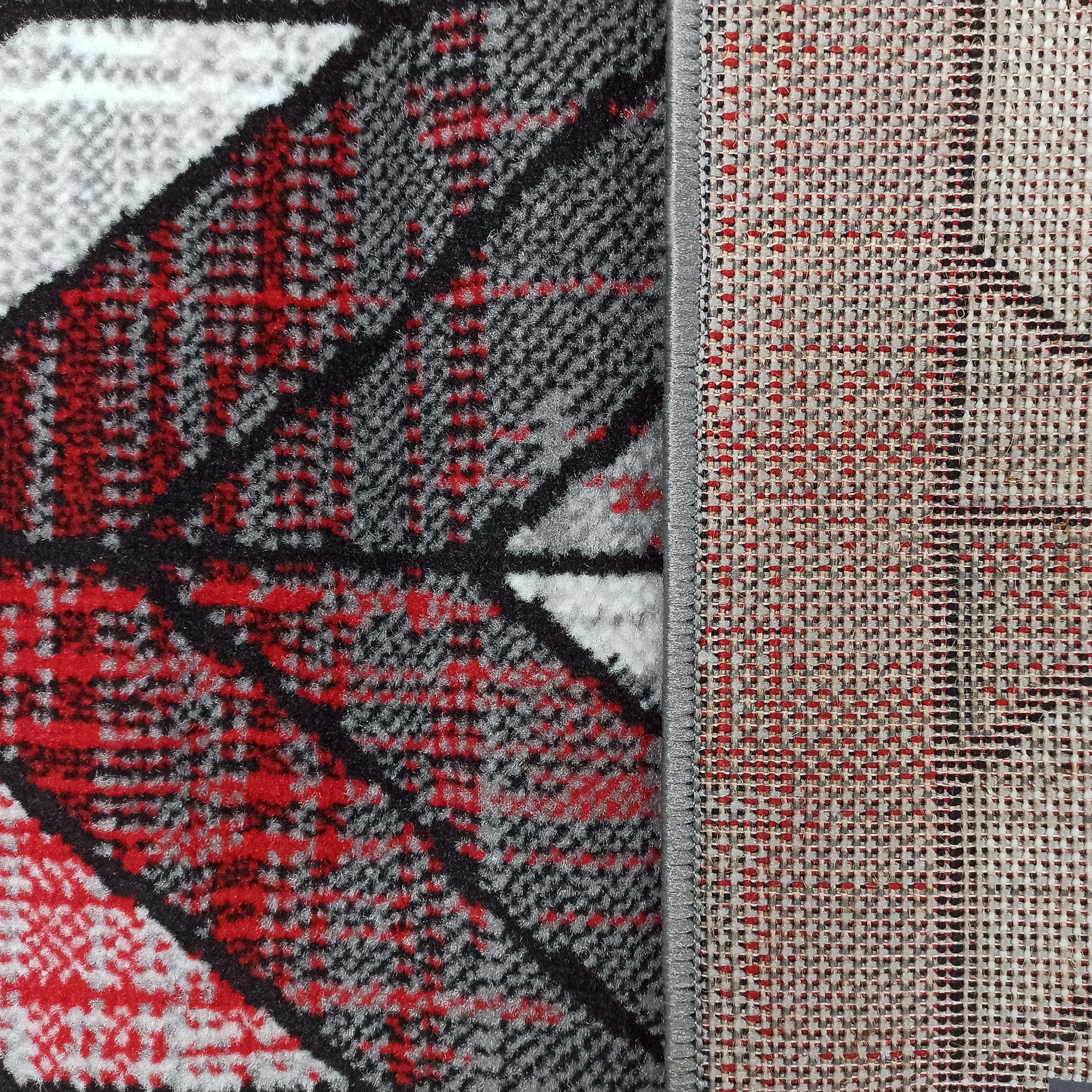 Dywan Nowoczesny Soho 1961B-RG - szaro - czerwony Dywan Nowoczesny Soho 1961B-RG - szaro - czerwony