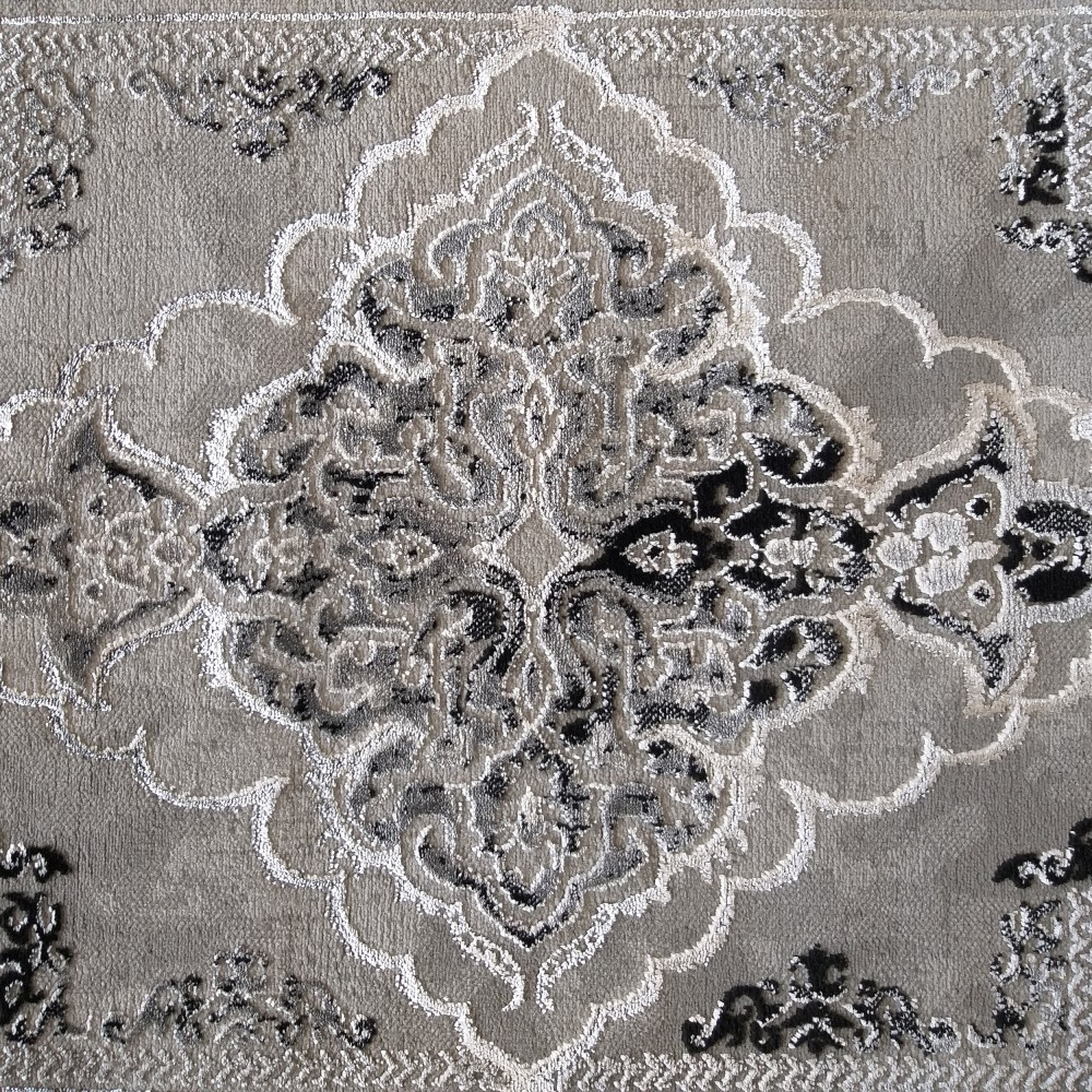 Dywan Ekskluzywny Angora 02 - Szaro - Czarny