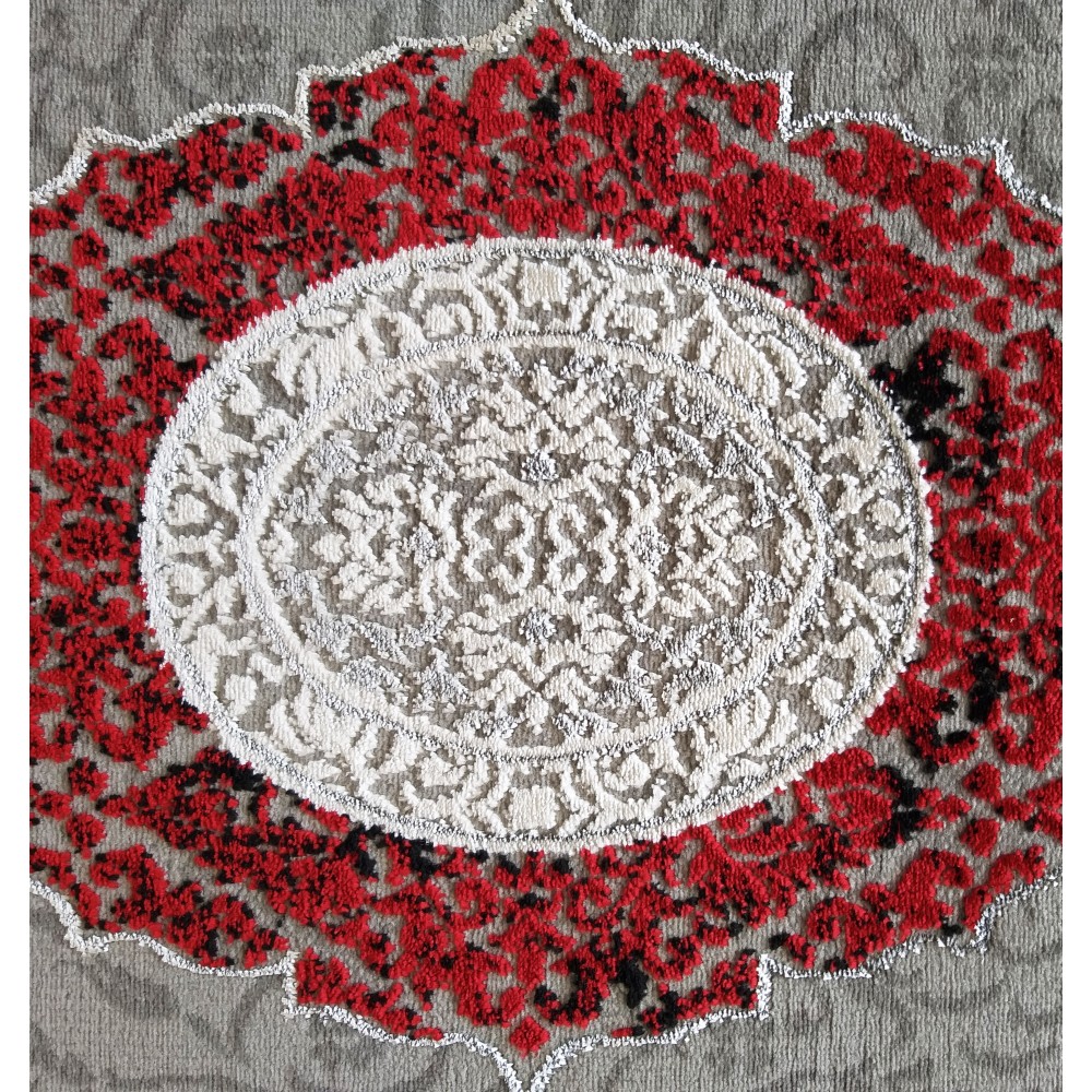 Dywan Ekskluzywny Angora 01 - Szaro - Czerwony Dywan Ekskluzywny Angora 01 - Szaro - Czerwony