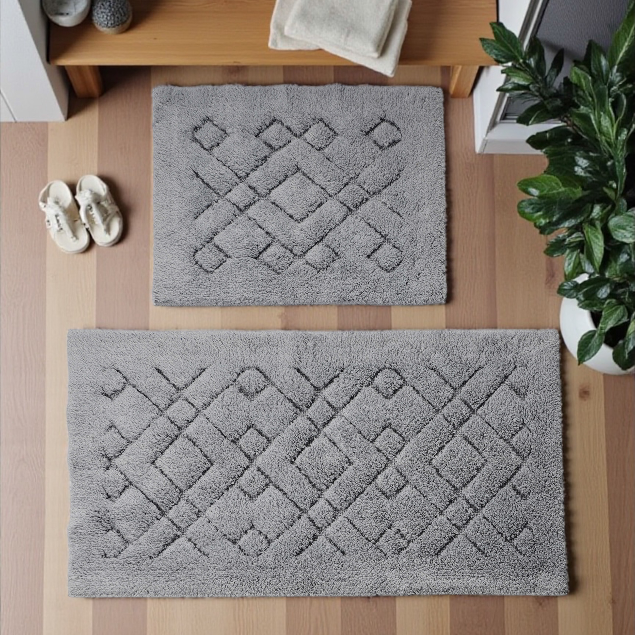 Komplet Dywaników Łazienkowych Boston 12 - Szary