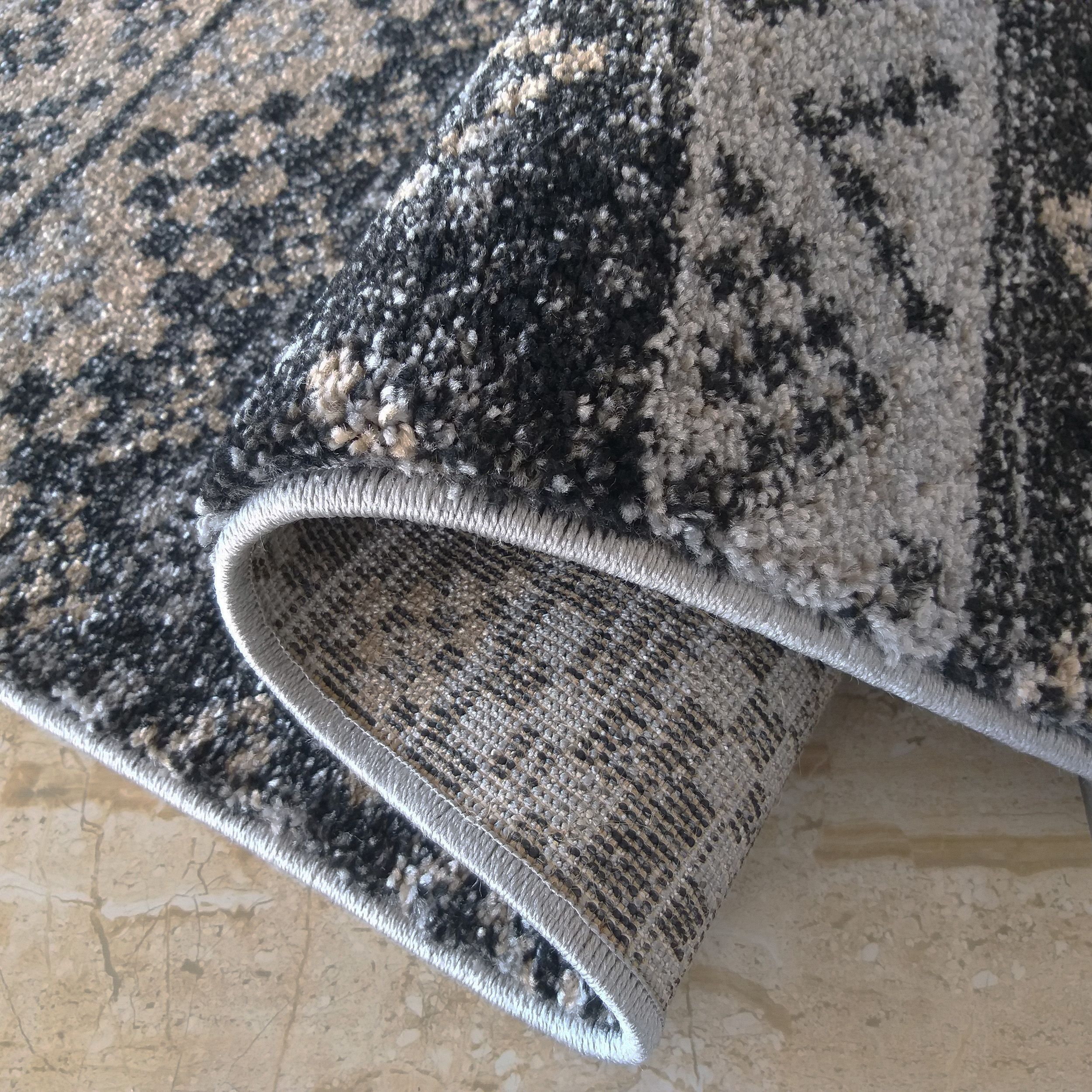 Dywan Nowoczesny Do Salonu Sherpa 04 Srebrny Dywan Nowoczesny Do Salonu Sherpa 04 Srebrny