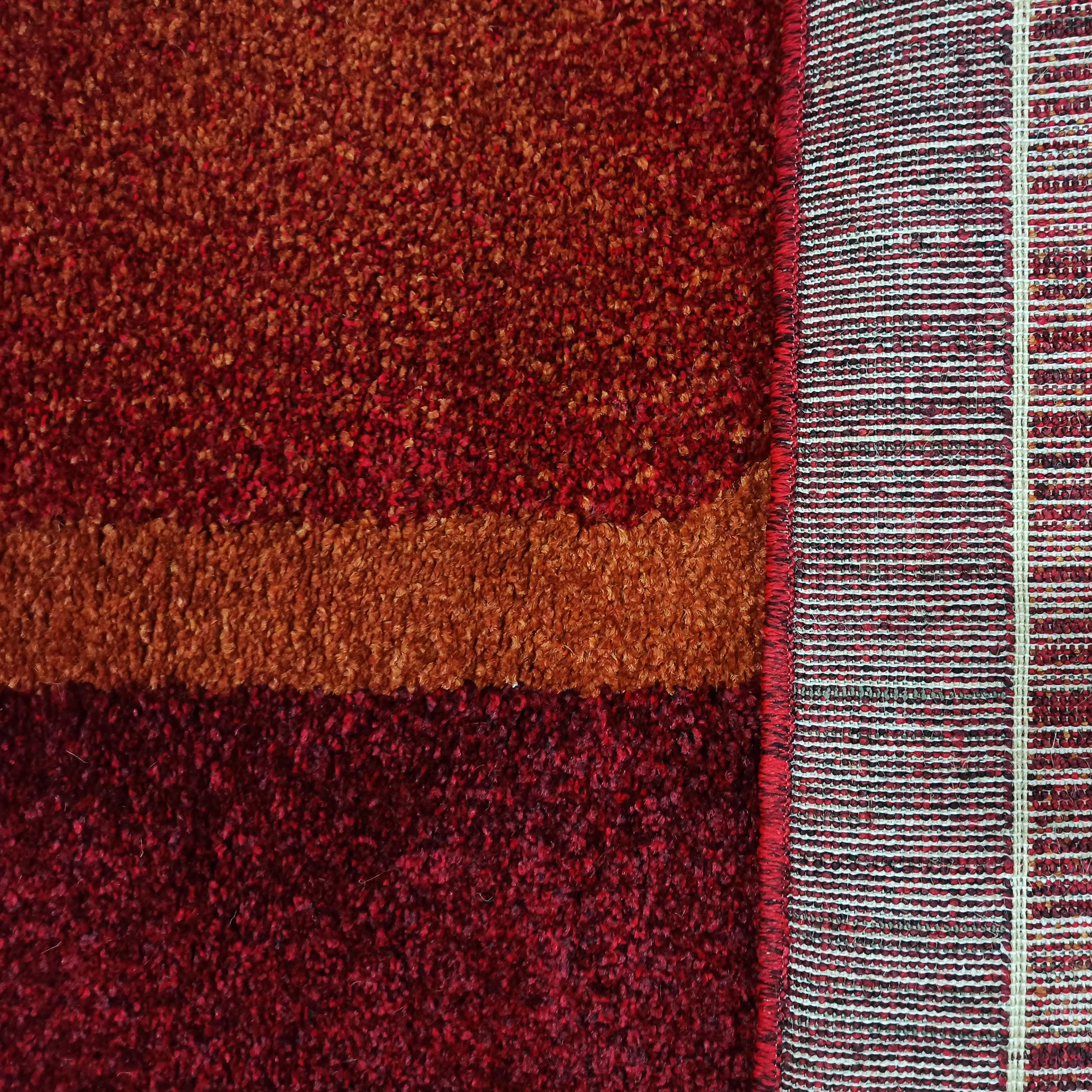 Dywan Nowoczesny Do Salonu Sherpa 11 - czerwono - pomarańczowy Dywan Nowoczesny Do Salonu Sherpa 11 - czerwono - pomarańczowy