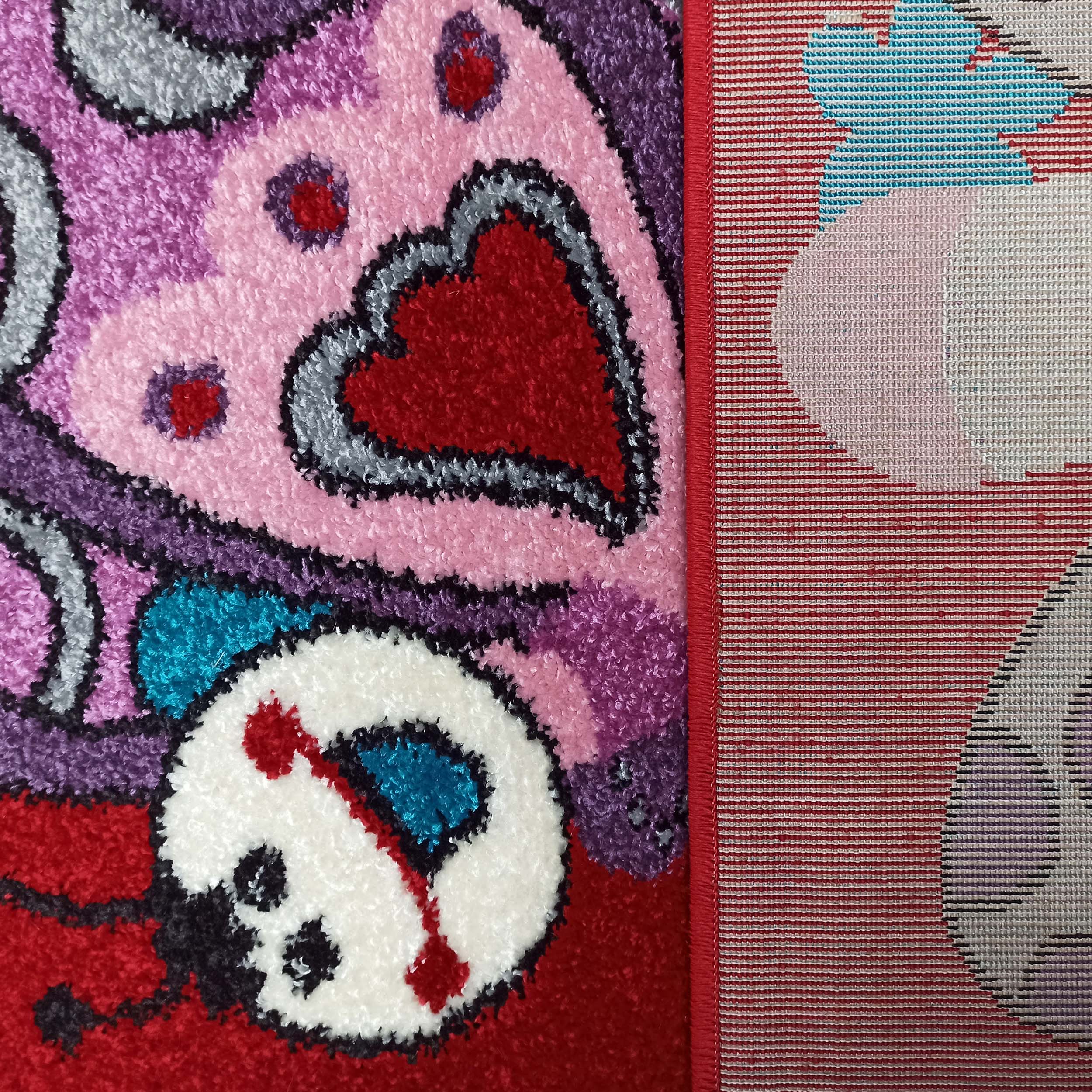 Dywan Bella Dla Dzieci 03S Czerwony Motylki