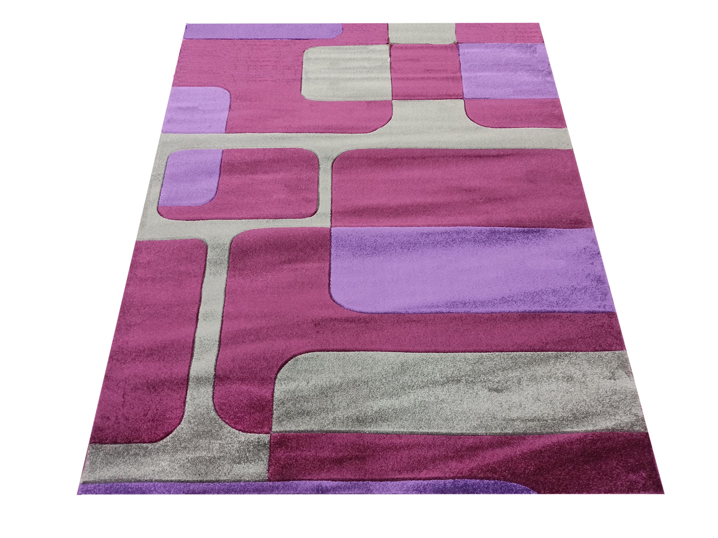 Dywan nowoczesny Fantazja KOSTKA-LG - fioletowy Dywan nowoczesny Fantazja KOSTKA-LG - fioletowy