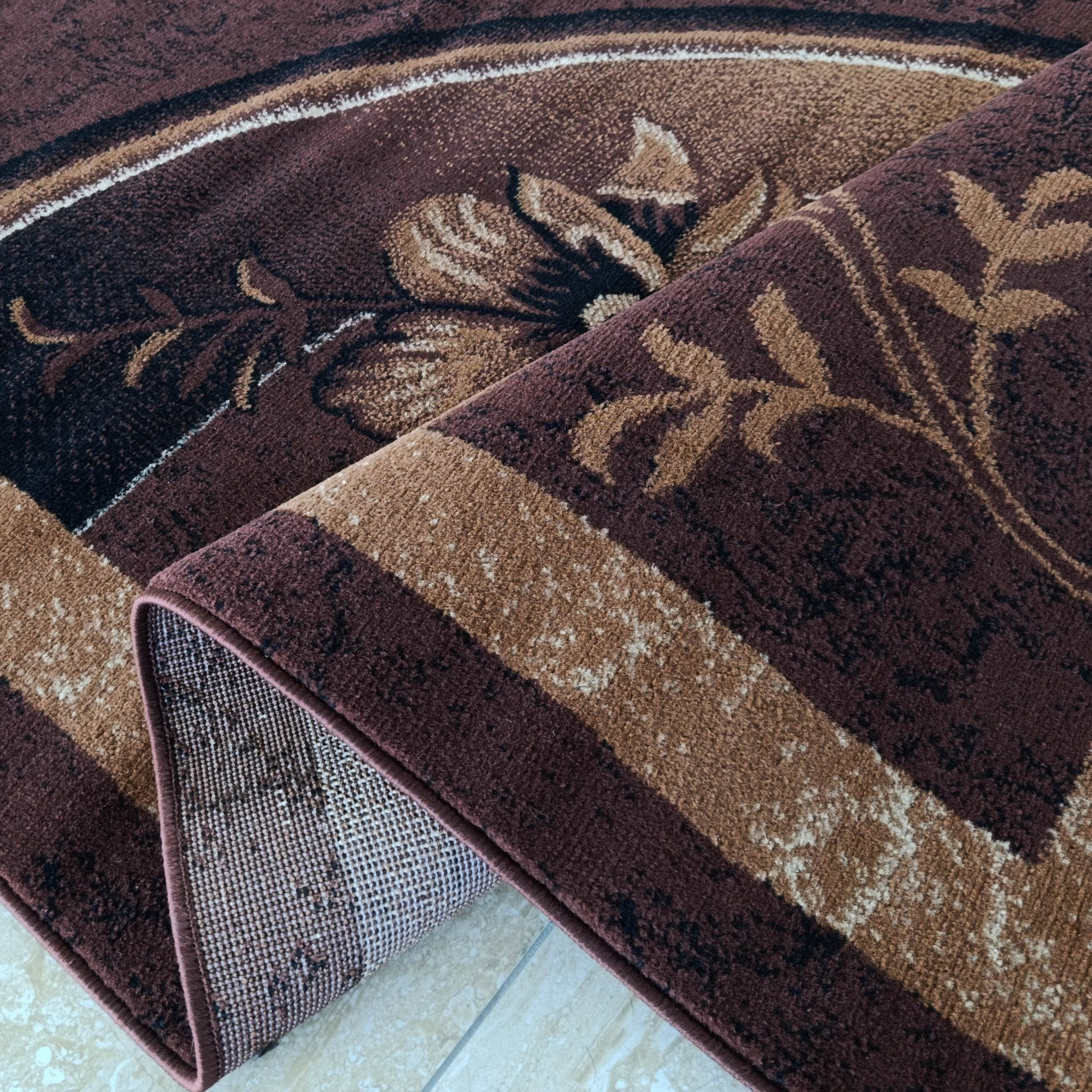 Dywan Klasyczny BCF Alfa 21 brązowy