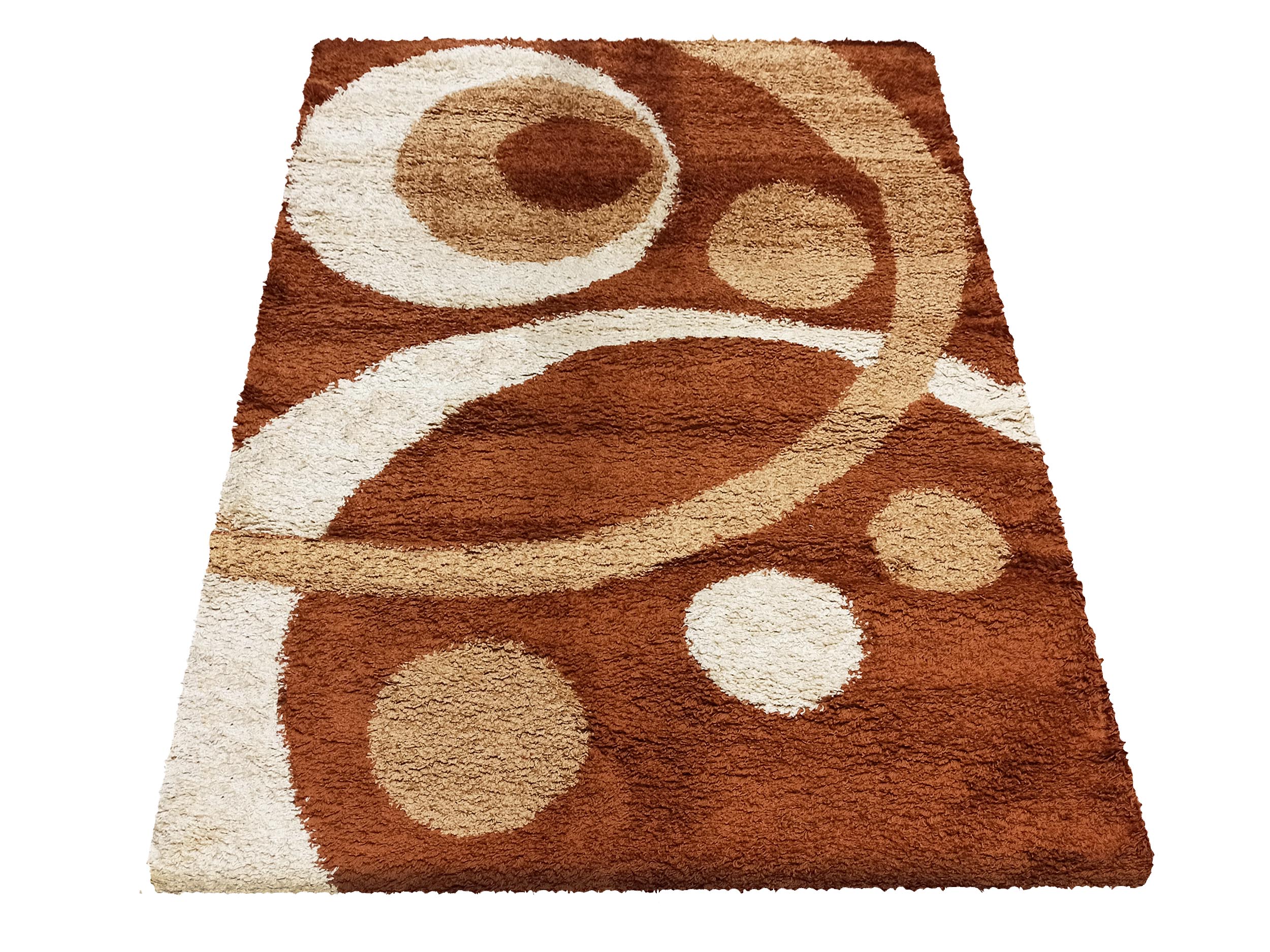 Dywan Nowoczesny Shaggy Long 0025A-BR - wielokolorowy