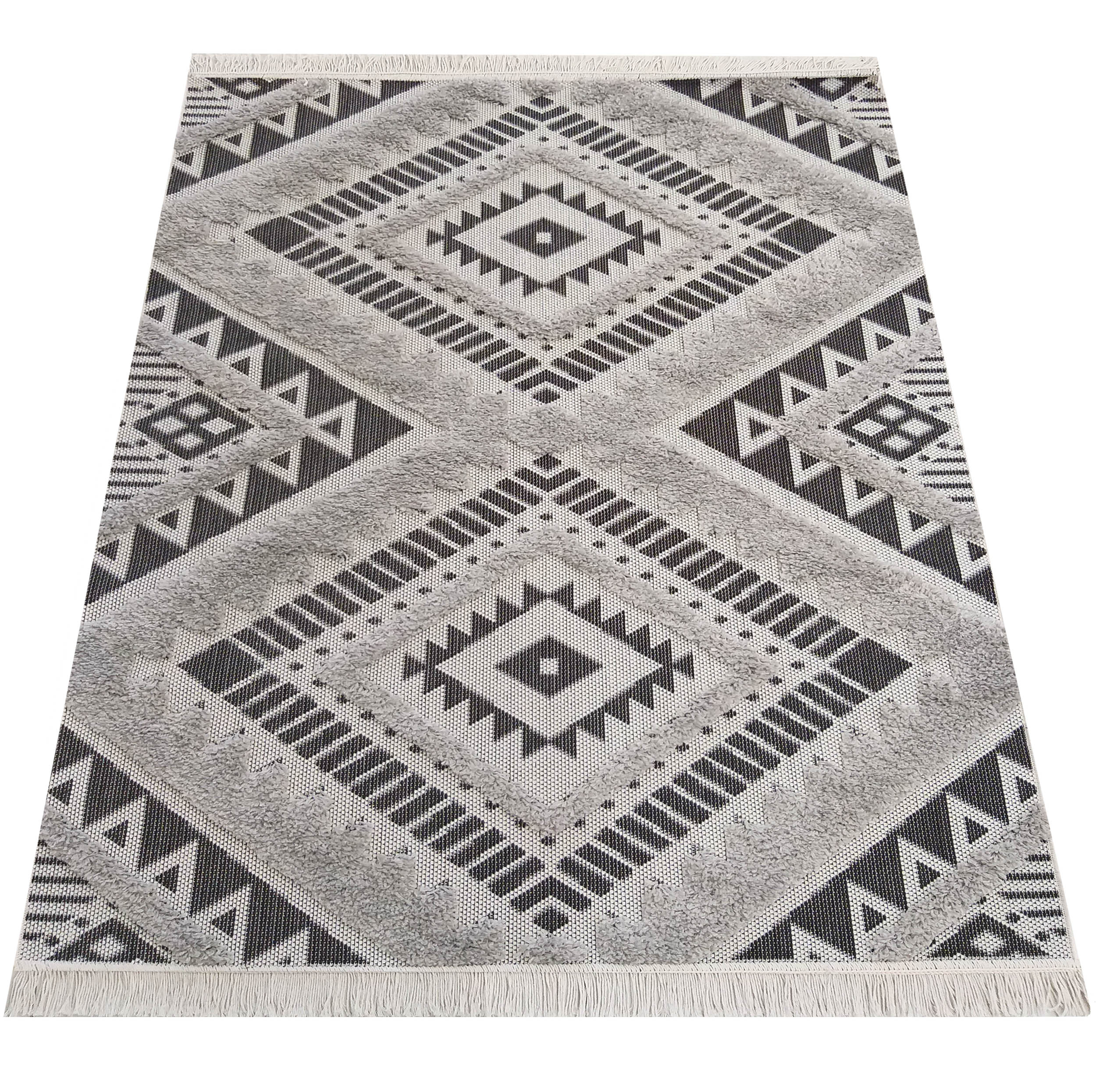 Dywan Sznurkowy OUTDOOR DELI 01 Szary