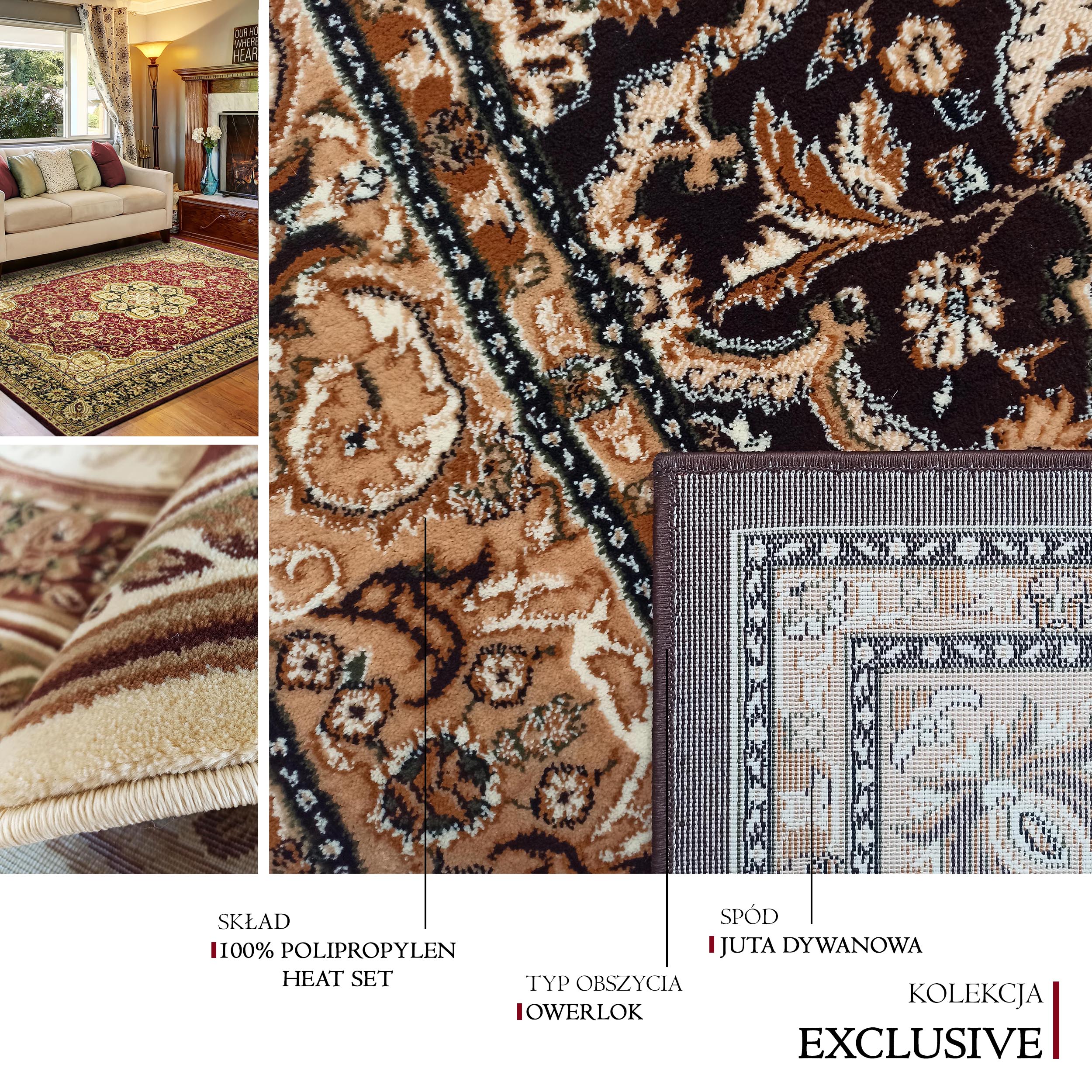 Dywan Exclusive 01 Kremowy Ekskluzywny Dywan Exclusive 01 Kremowy Ekskluzywny