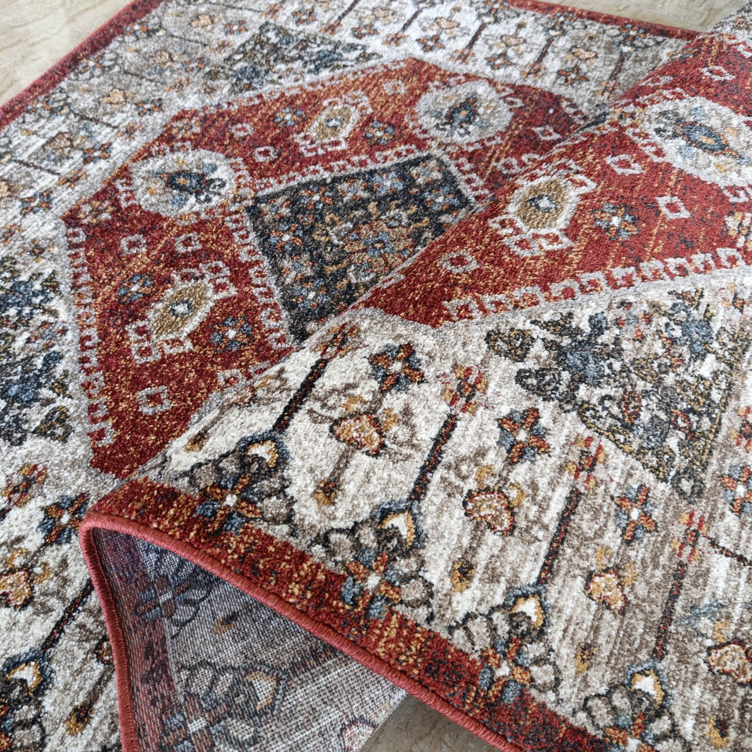 Dywan Nowoczesny Sienna 03 - orientalny ceglany