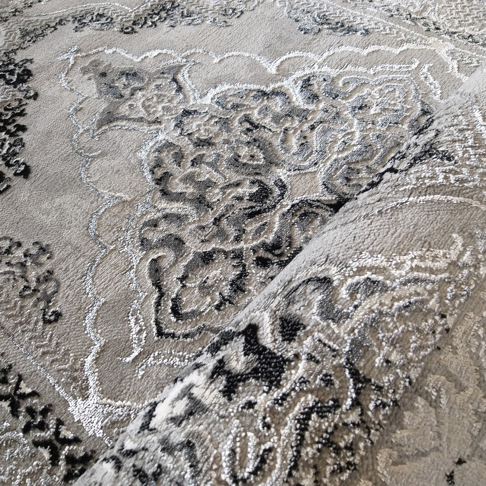 Dywan Ekskluzywny Angora 02 - Szaro - Czarny