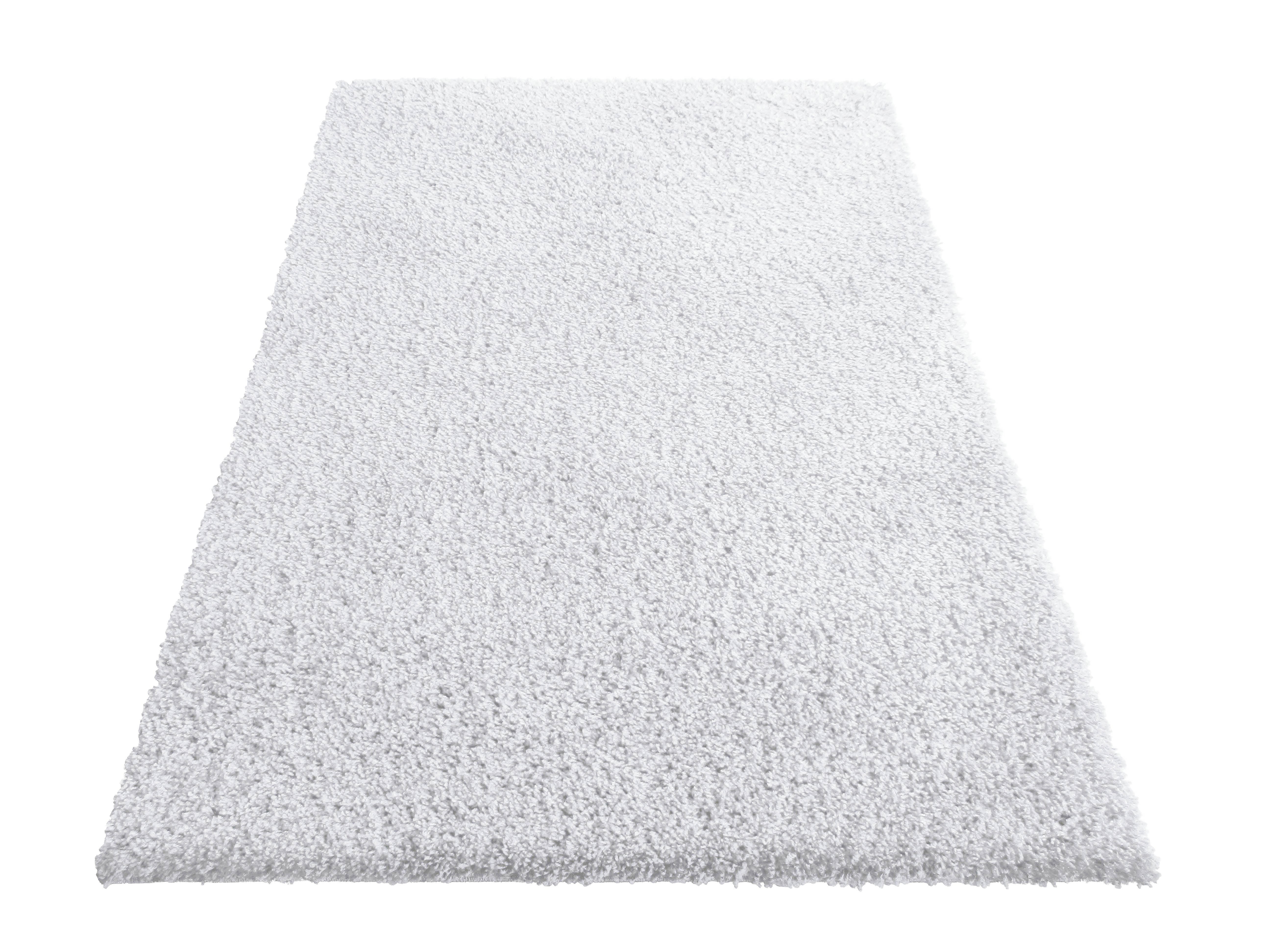 Dywan Shaggy Jednolity Bia y Bia y 80 X 150 Cm SH 01 WH 80X150