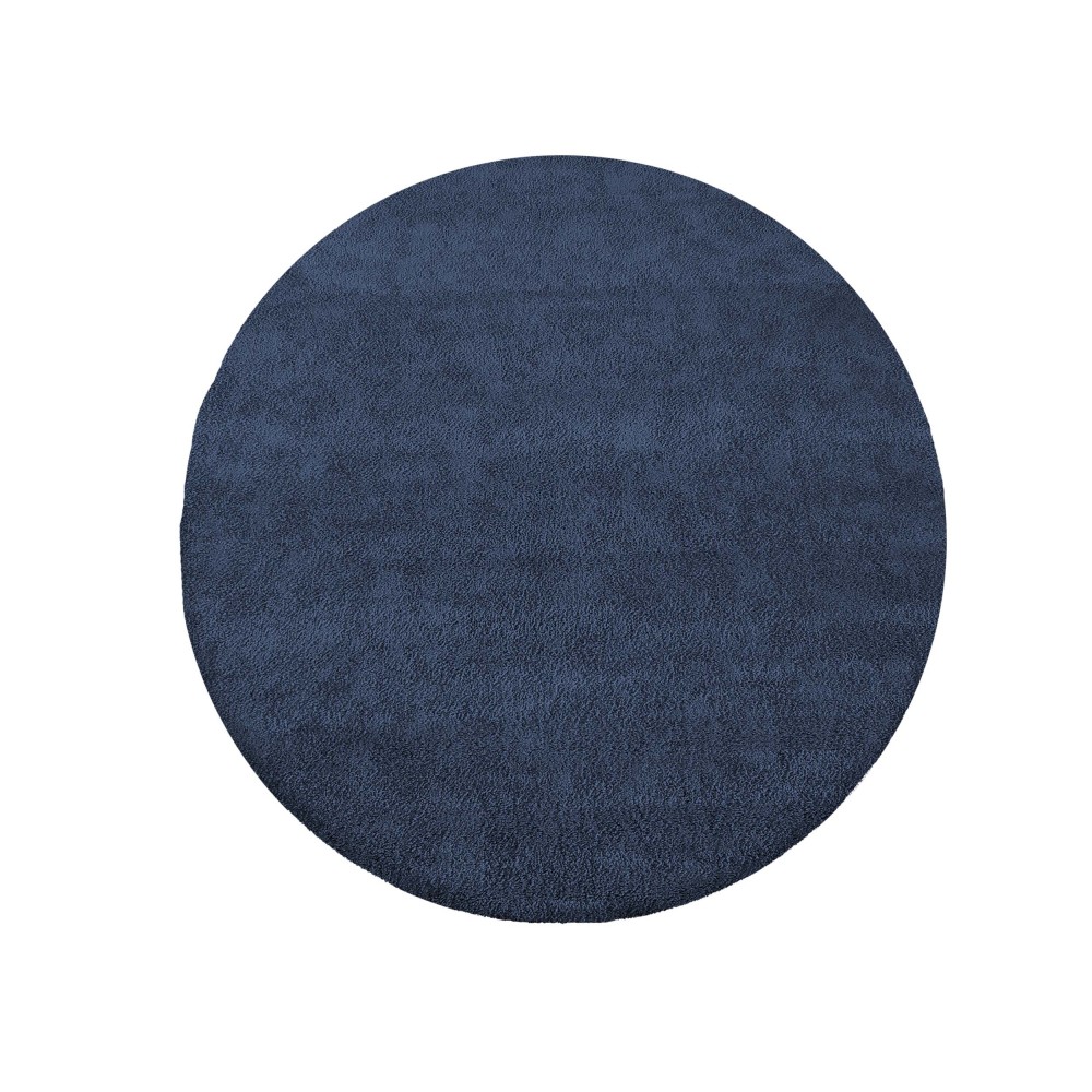 Dywan Nowoczesny Shaggy Cosy Balta Koło 01 - BO - Niebieski