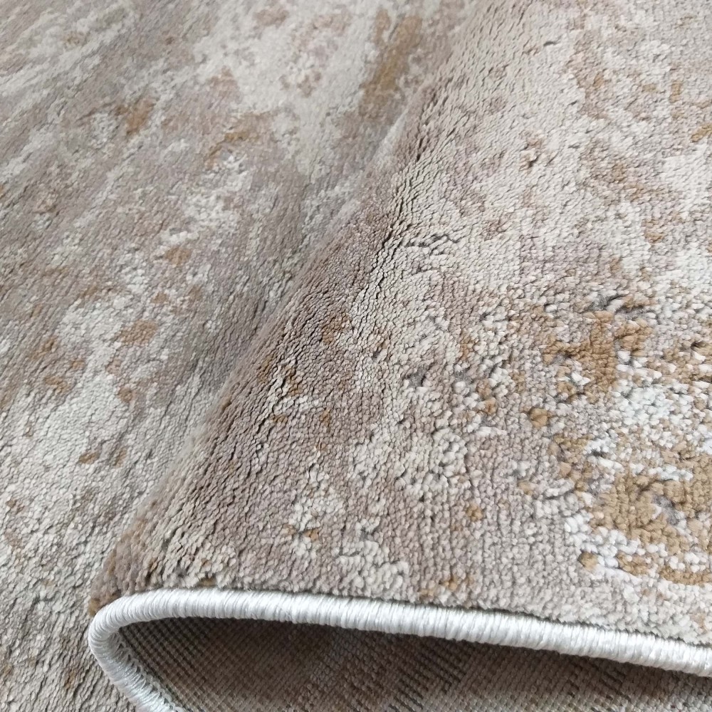 Dywan Nowoczesny Milas Shrink PRL 09C AB - Beżowo - Brązowy