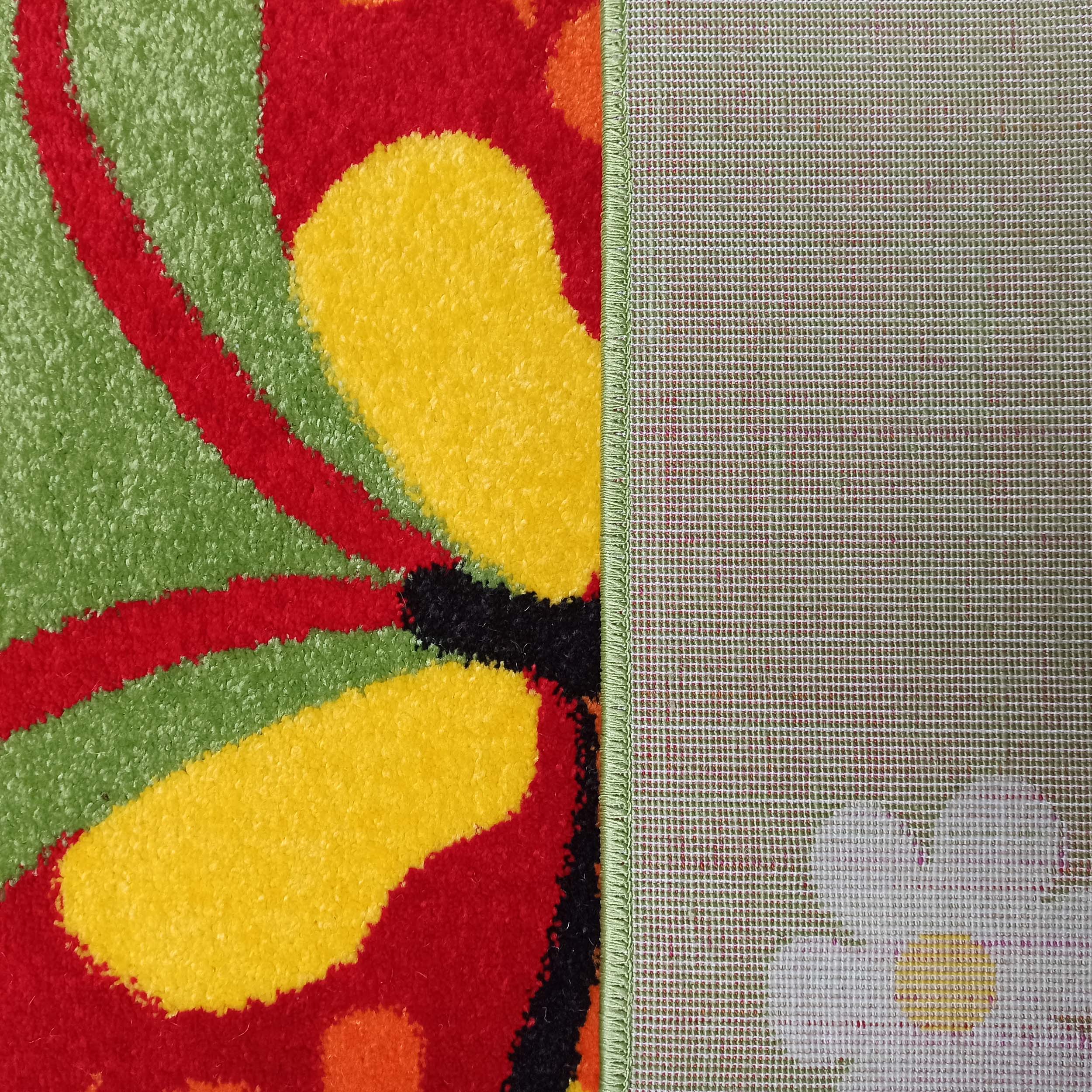 Dywan dla dzieci BELLA 14 zielony Motyle Dywan dla dzieci BELLA 14 zielony Motyle