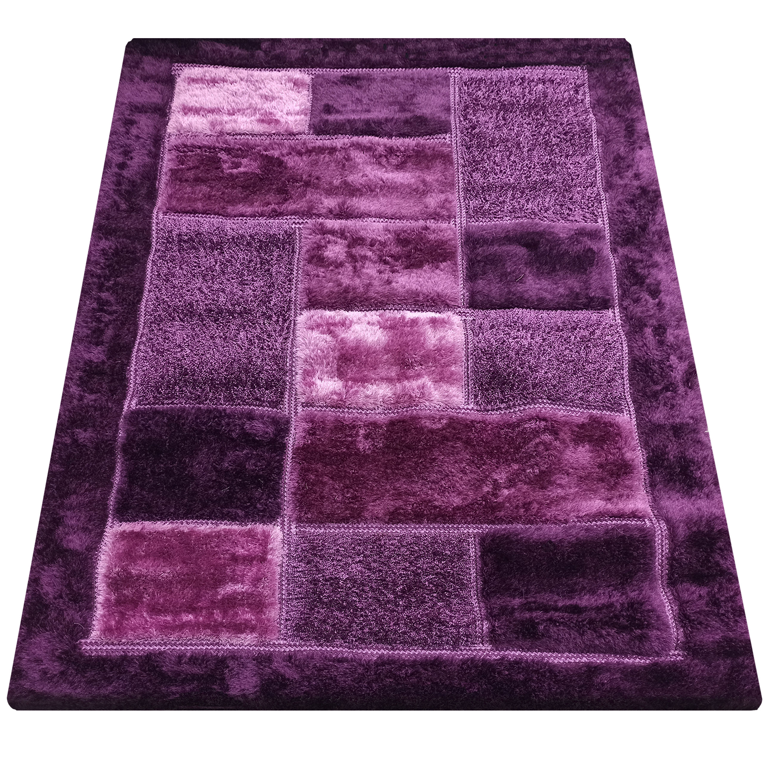 Dywan Nowoczesny Ovo Typu Shaggy 26 Fioletowy