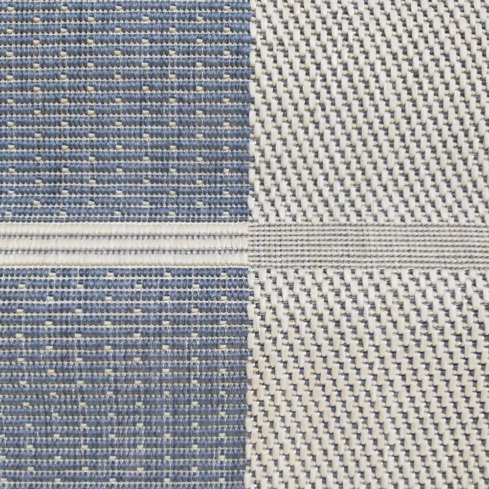 Dywan Nowoczesny Sznurkowy OUTDOOR Patio 107 - Niebiesko - Beżowy Dywan Nowoczesny Sznurkowy OUTDOOR Patio 107 - Niebiesko - Beżowy