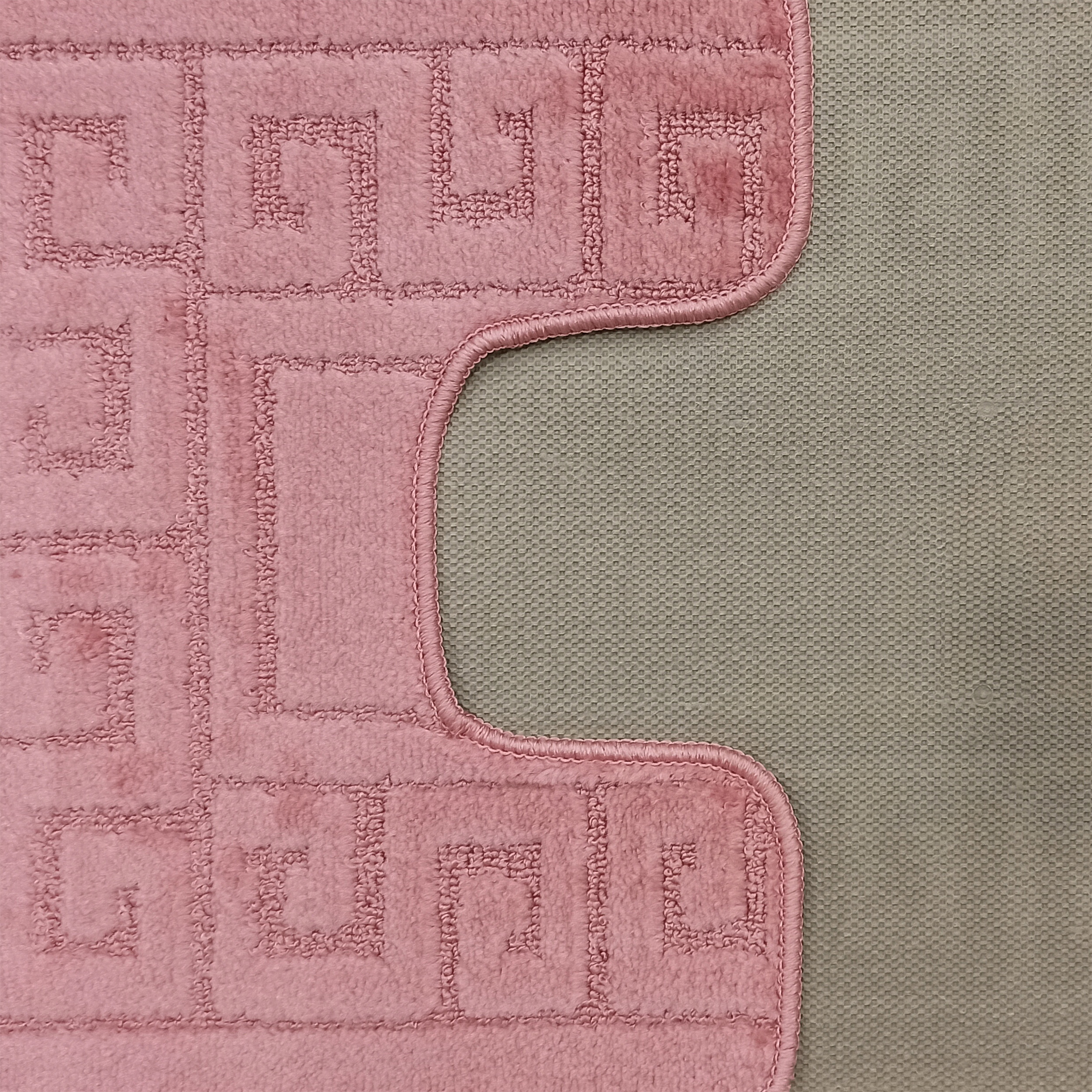 Komplet Dywaników Łazienkowych Montana Ethnic - Różowy Pod WC Antypoślizgowy