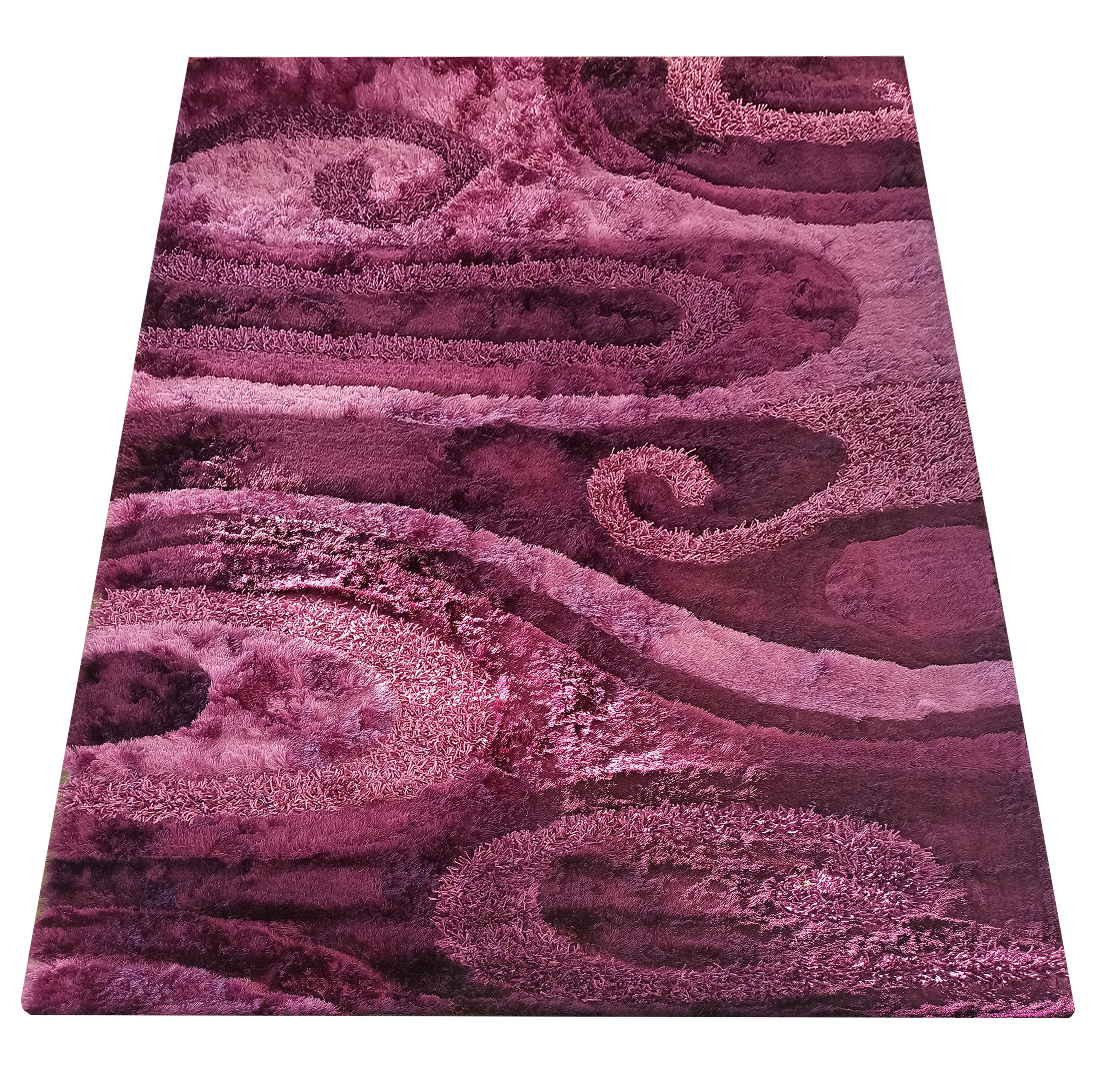 Dywan Nowoczesny Ovo Typu Shaggy 08039 Fioletowy