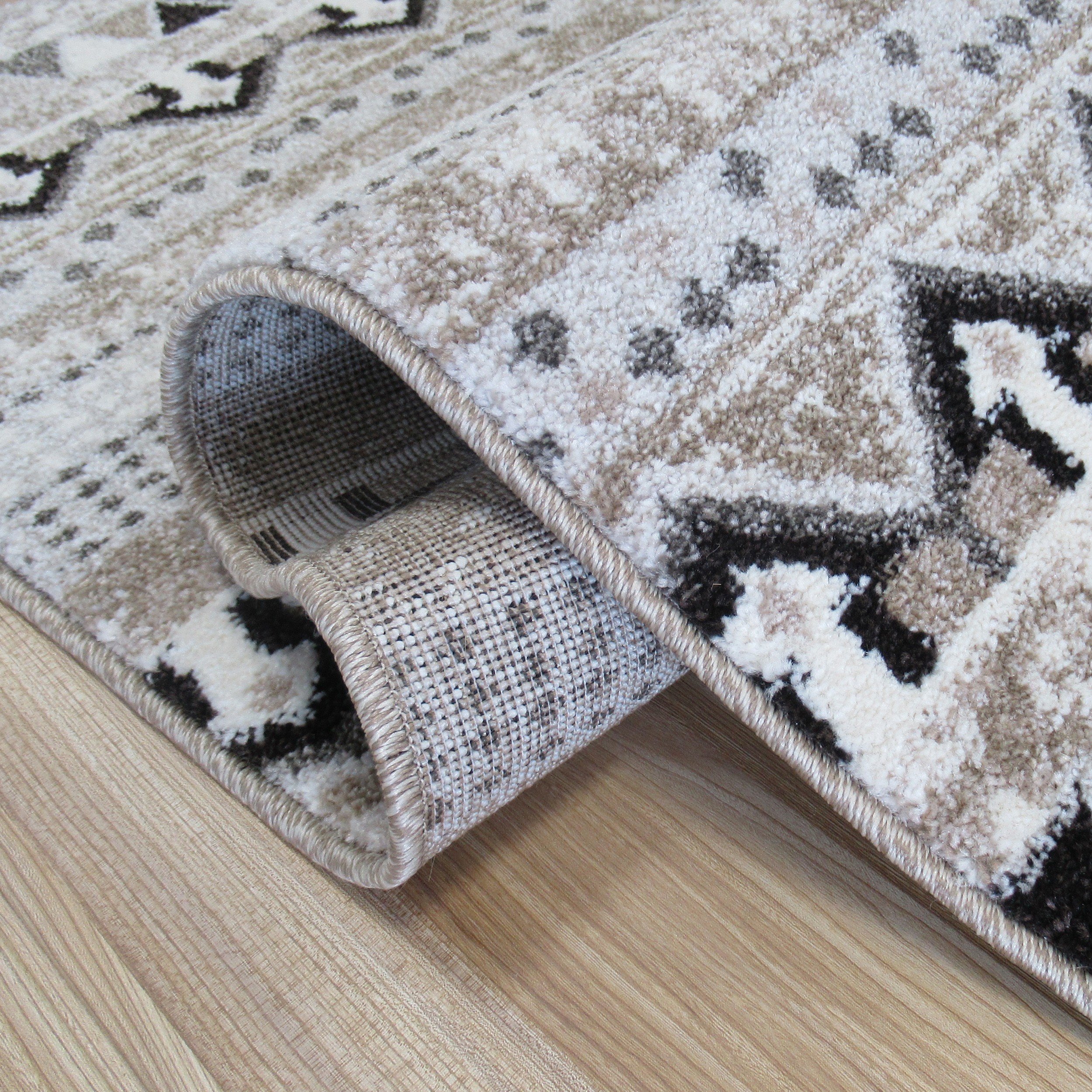 Dywan Iluzja 01 Beżowy Nowoczesny