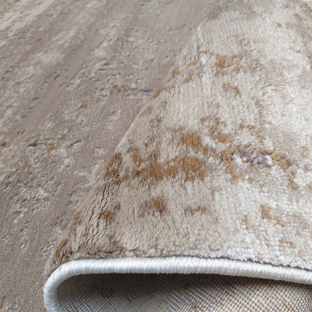 Dywan Nowoczesny Milas Shrink PRL 01D BA - Beżowo - Brązowy