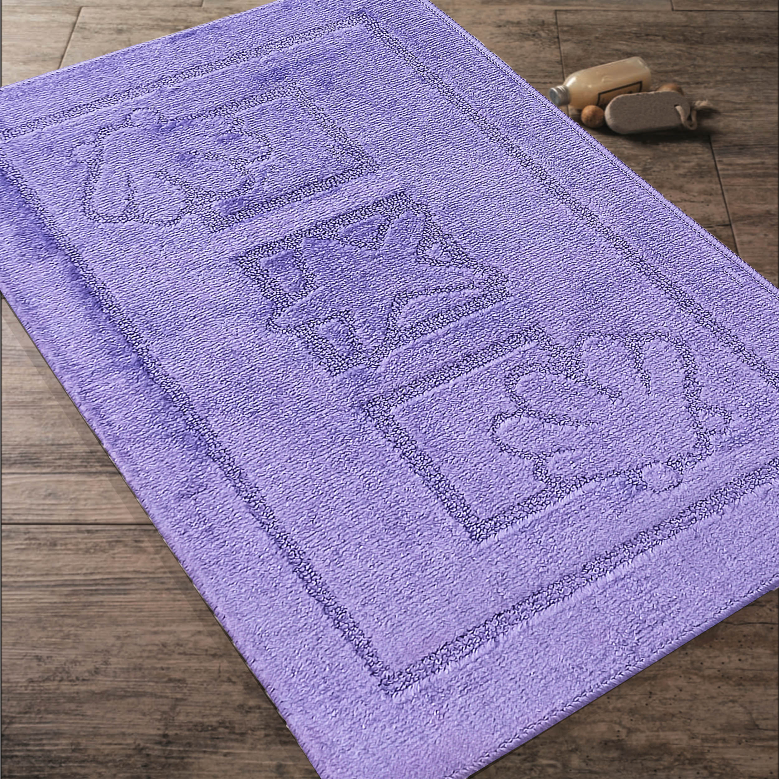 Komplet Dywaników Łazienkowych Montana Maritime - Fioletowy Pod WC Antypoślizgowy