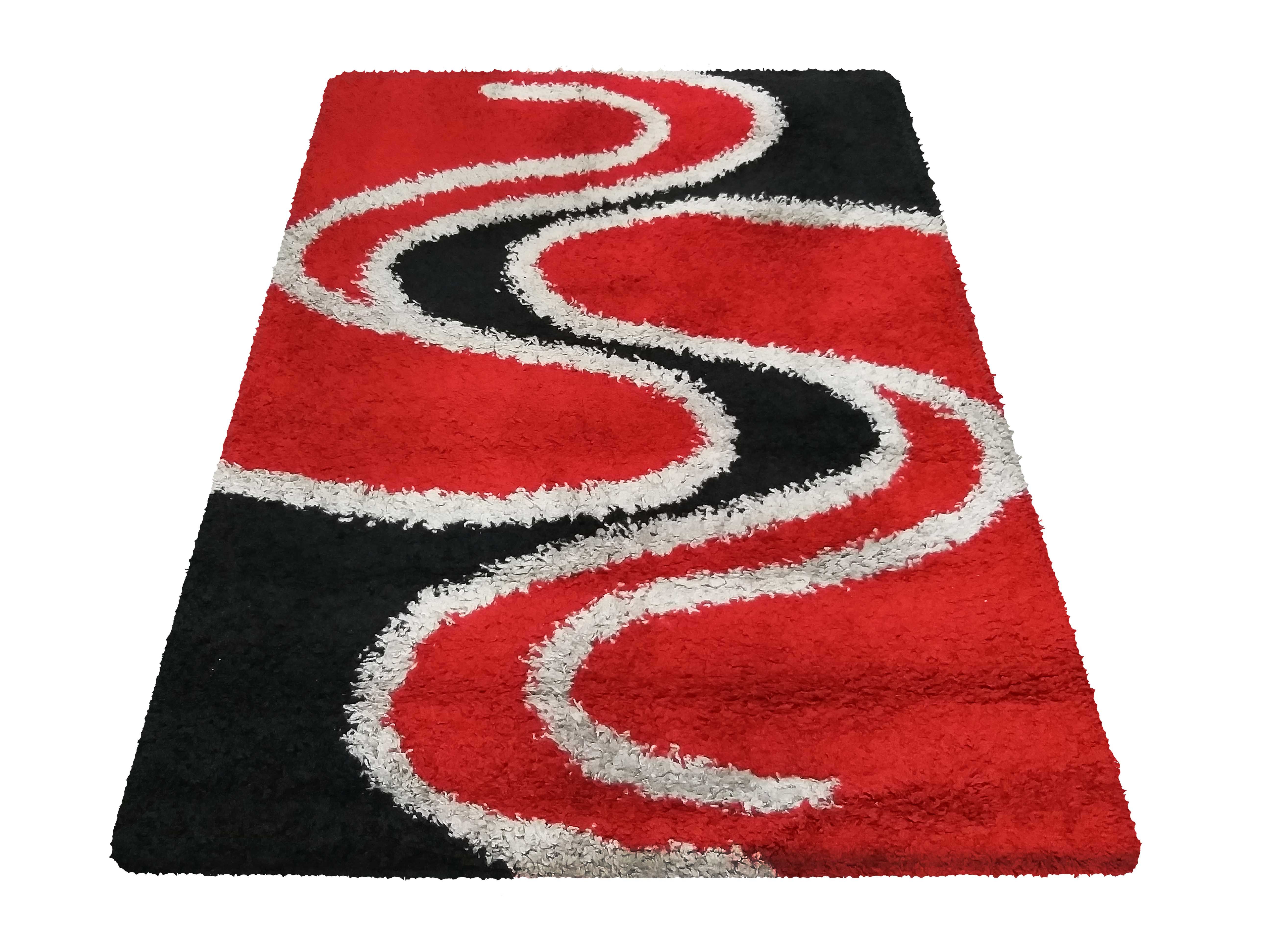 Dywan Nowoczesny Shaggy Long 00033A-BR - wielokolorowy Dywan Nowoczesny Shaggy Long 00033A-BR - wielokolorowy