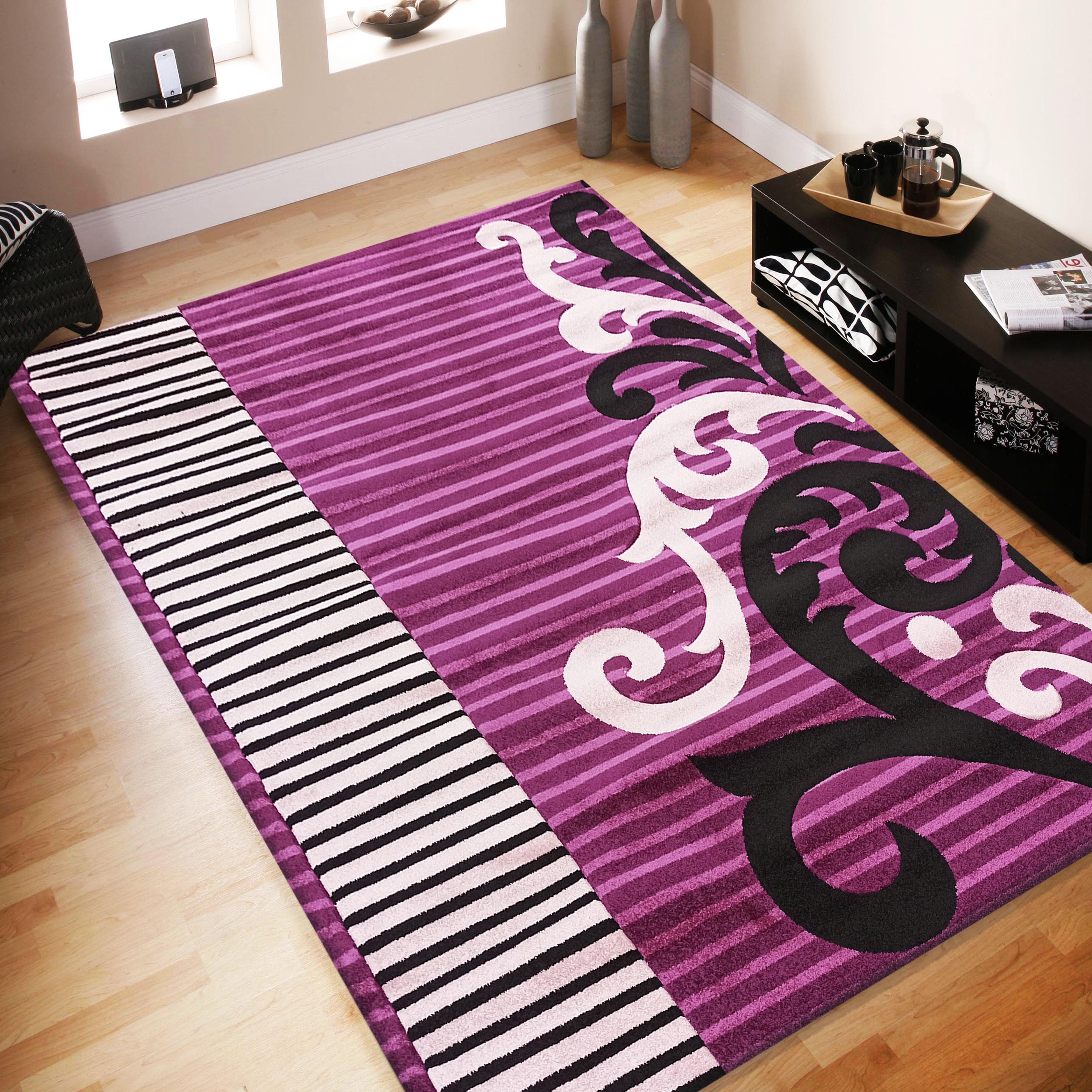 Dywan nowoczesny Fantazja 06151A-LI - fioletowy