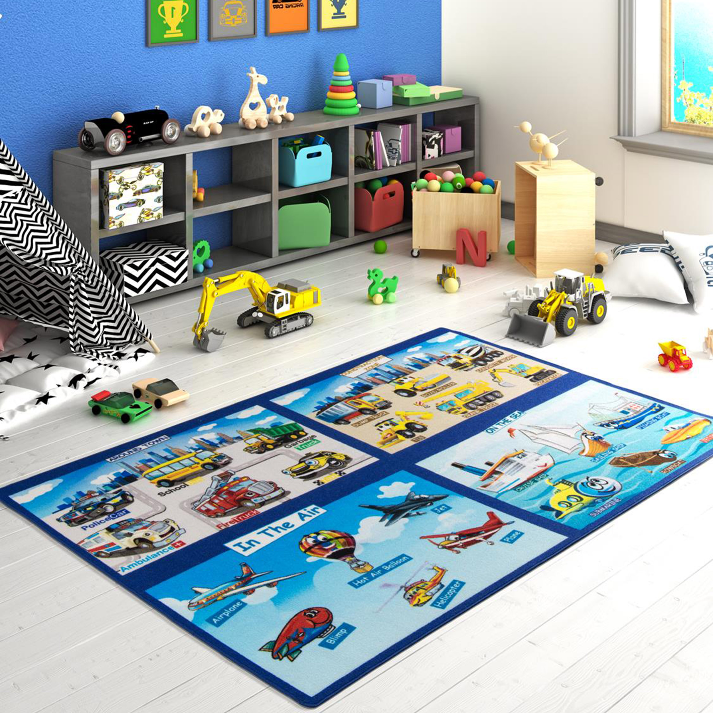 Dywan dla dzieci Sweet Kids 10 Pojazdy