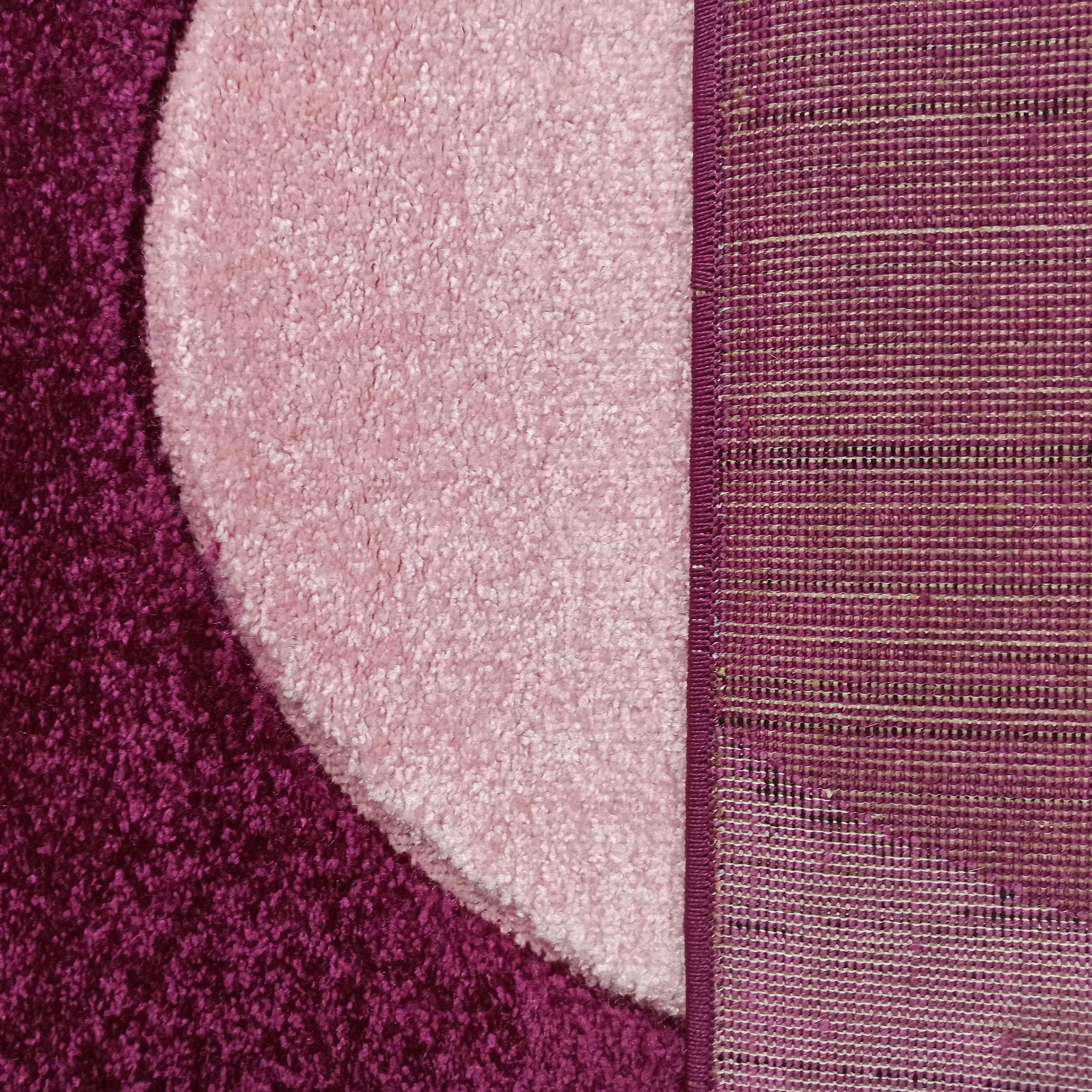 Dywan nowoczesny Fantazja PIERŚCIEŃ 2-LI - fioletowy