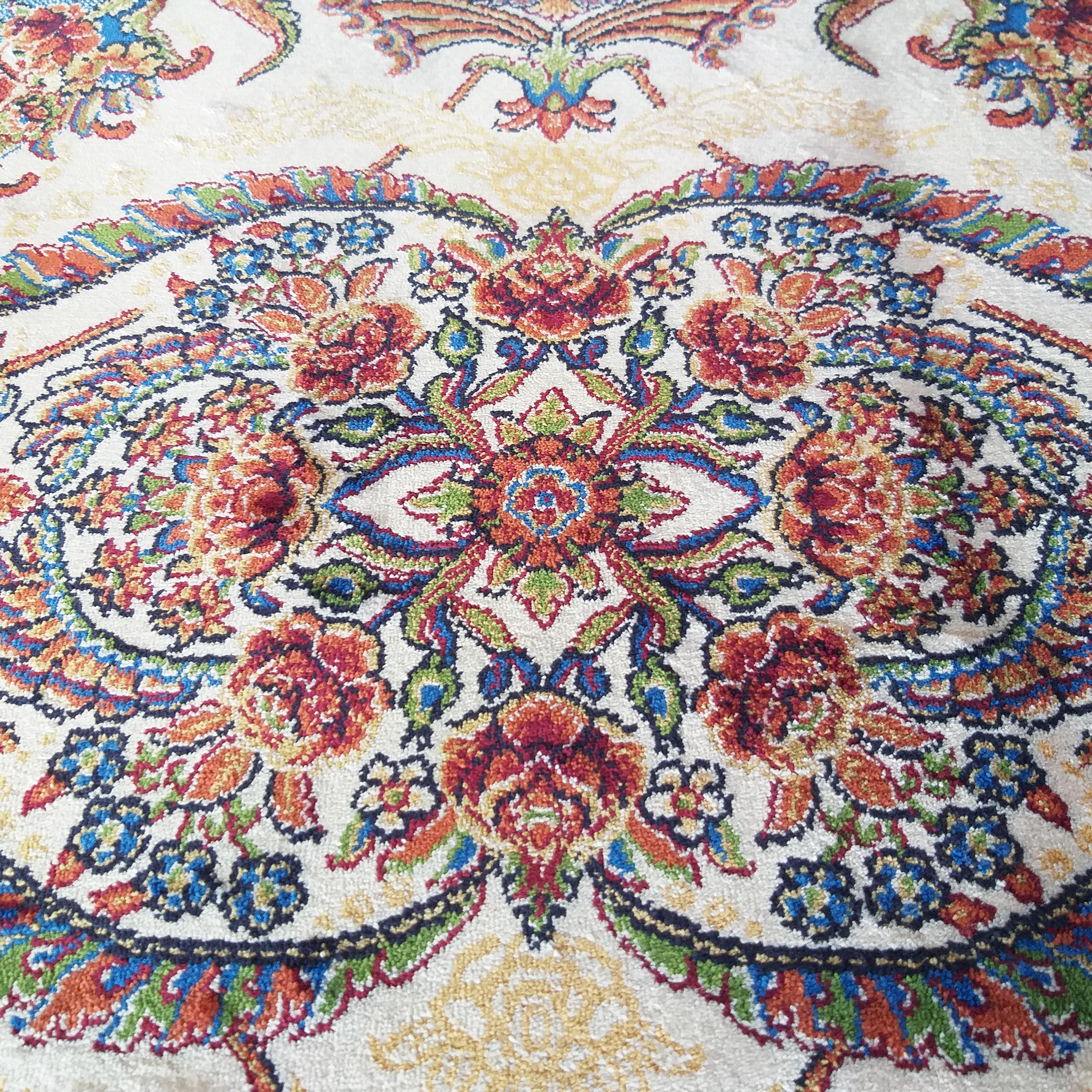 Dywan ekskluzywny Qum Silk 08 - kremowy Dywan ekskluzywny Qum Silk 08 - kremowy