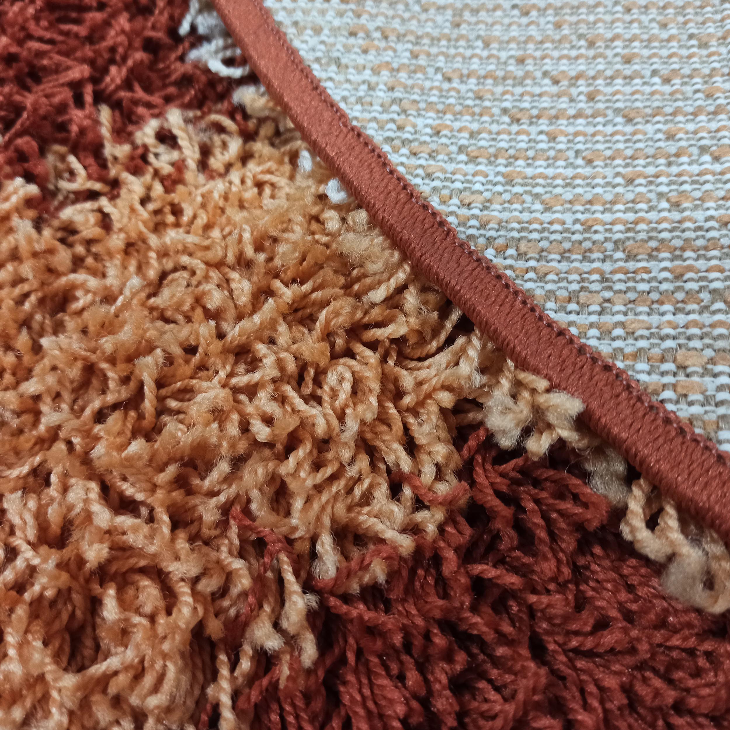 Dywan Nowoczesny Shaggy Long S904A-TE owalny - wielokolorowy