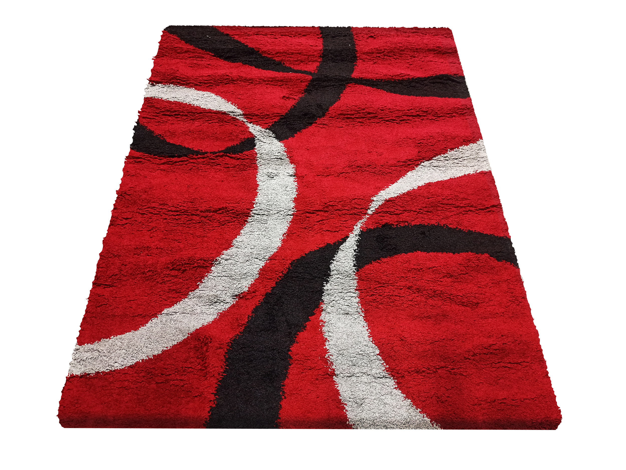 Dywan Nowoczesny Shaggy Long 00058A-RE - wielokolorowy