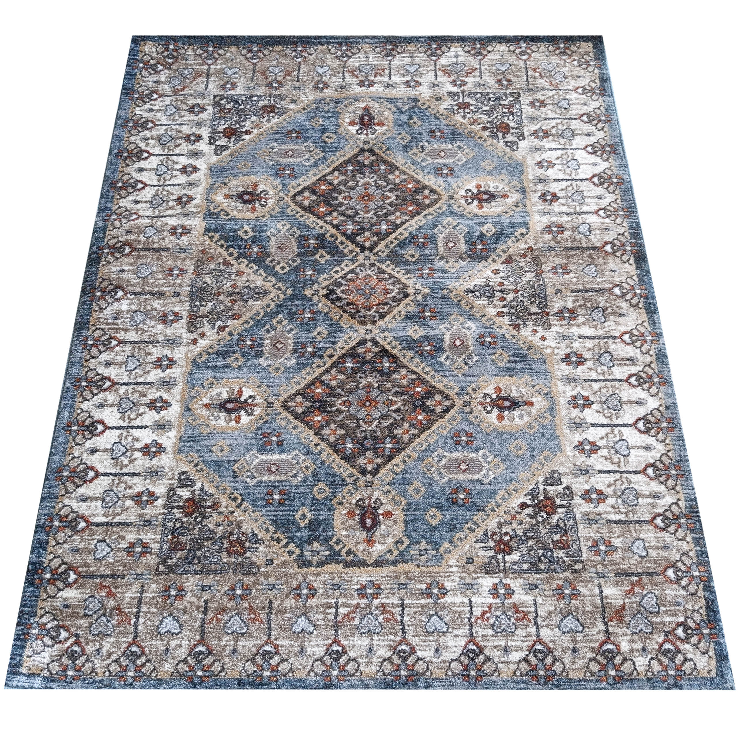 Dywan Nowoczesny Sienna 03 - orientalny granatowy