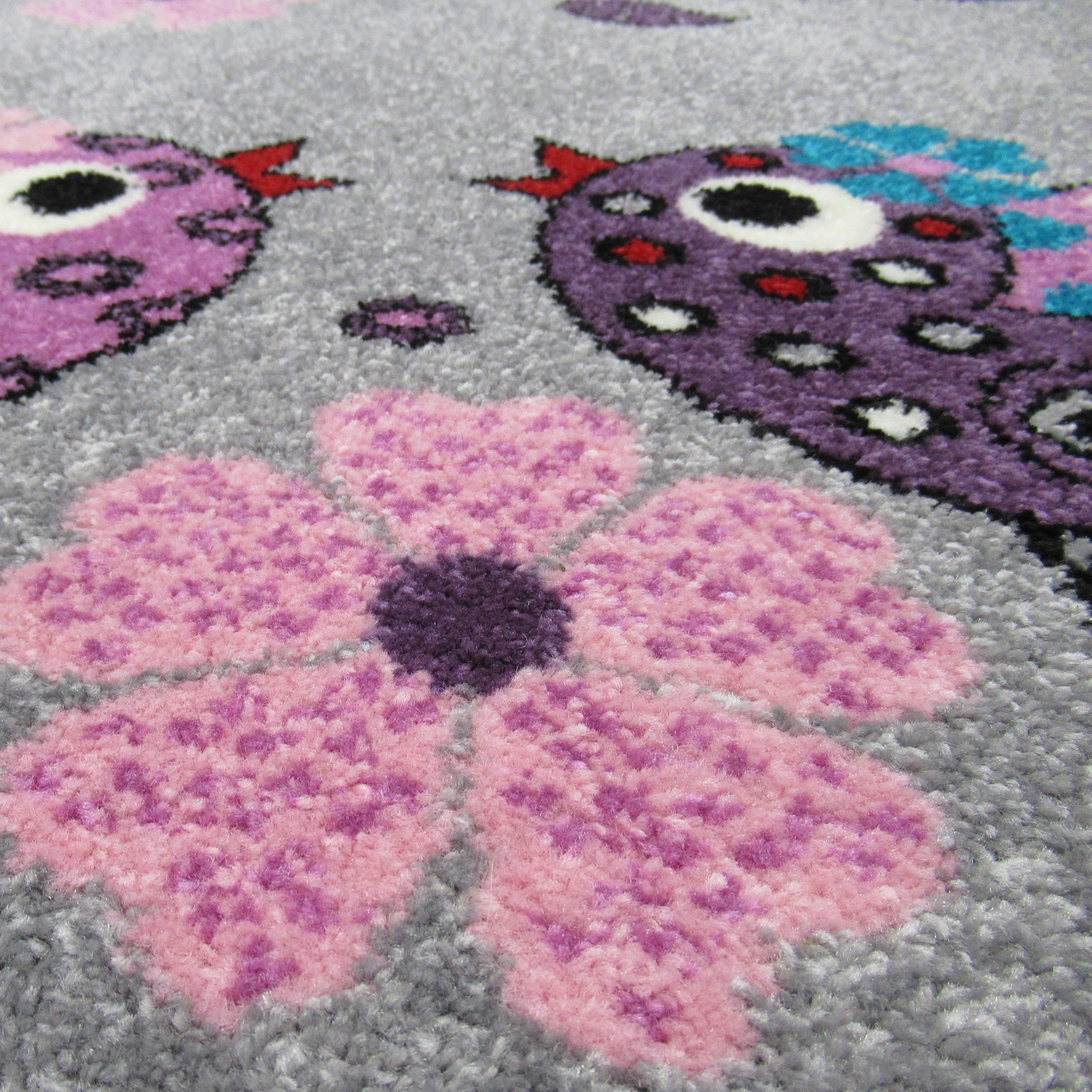 Dywan Bella Dla Dzieci 02 Szary Ptaszki  Dywan Bella Dla Dzieci 02 Szary Ptaszki