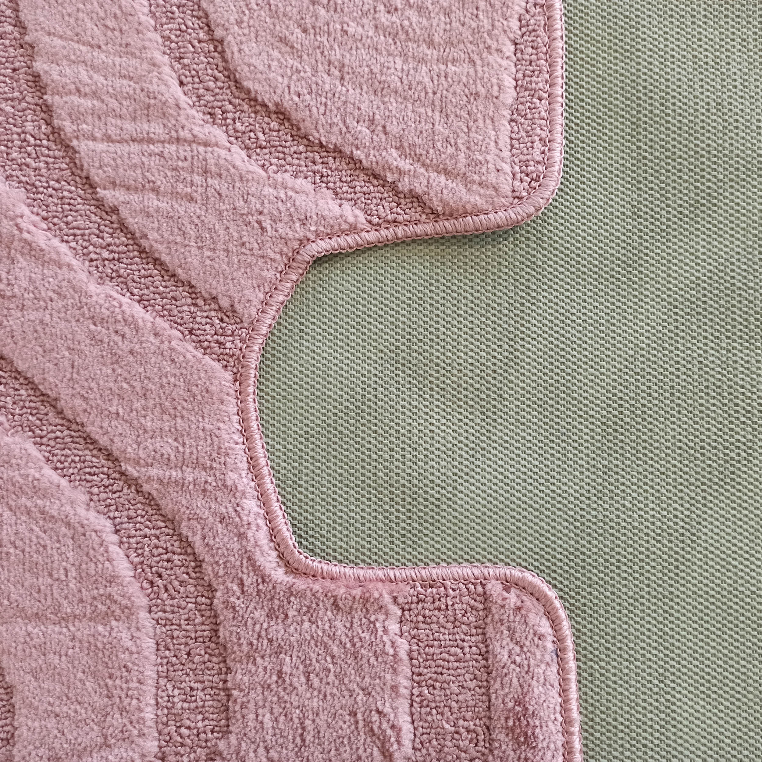 Komplet Dywaników Łazienkowych Montana Symphony - Różowy Pod WC Antypoślizgowy