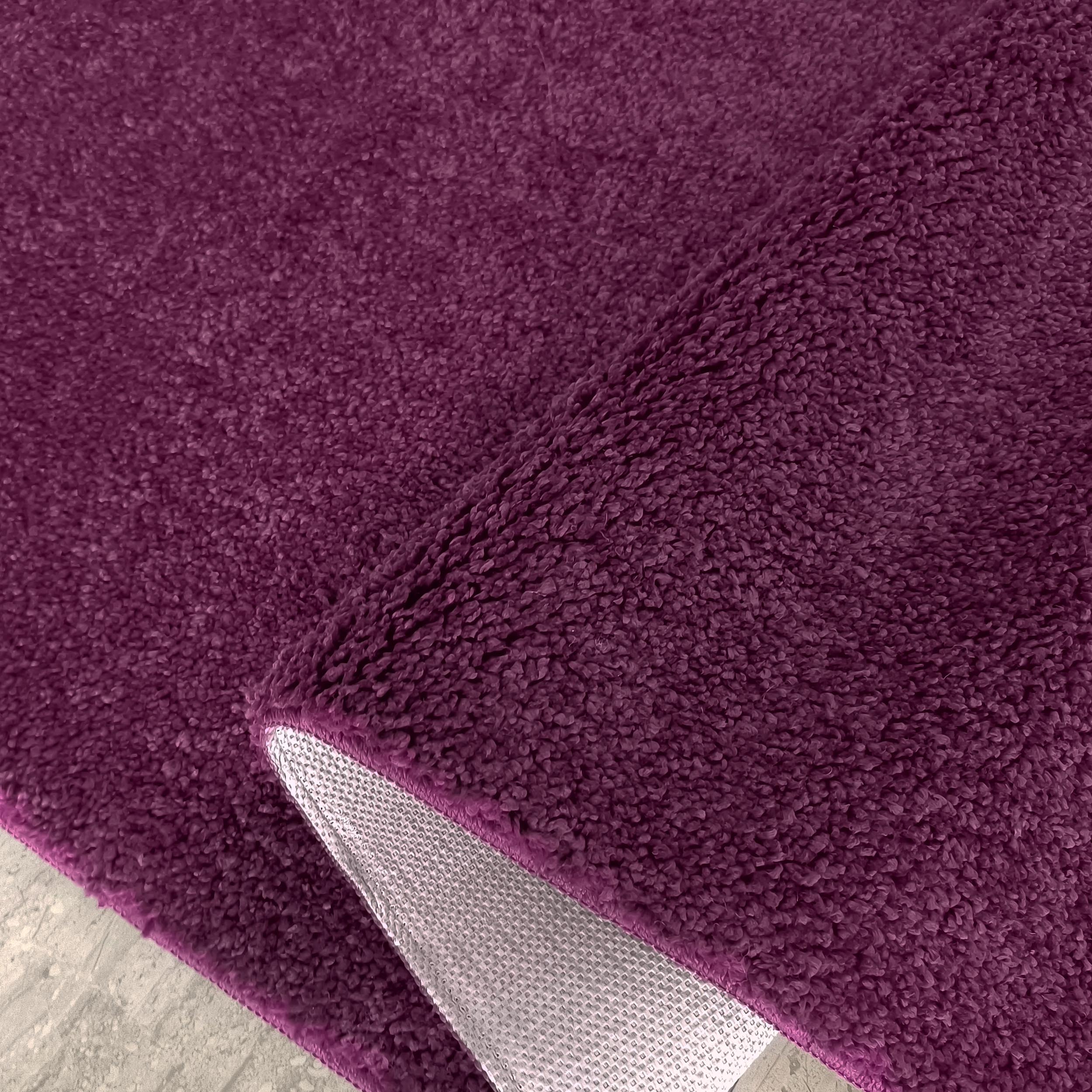  Dywan Kamel Typu Shaggy Nowoczesny Soft - Oberżyna