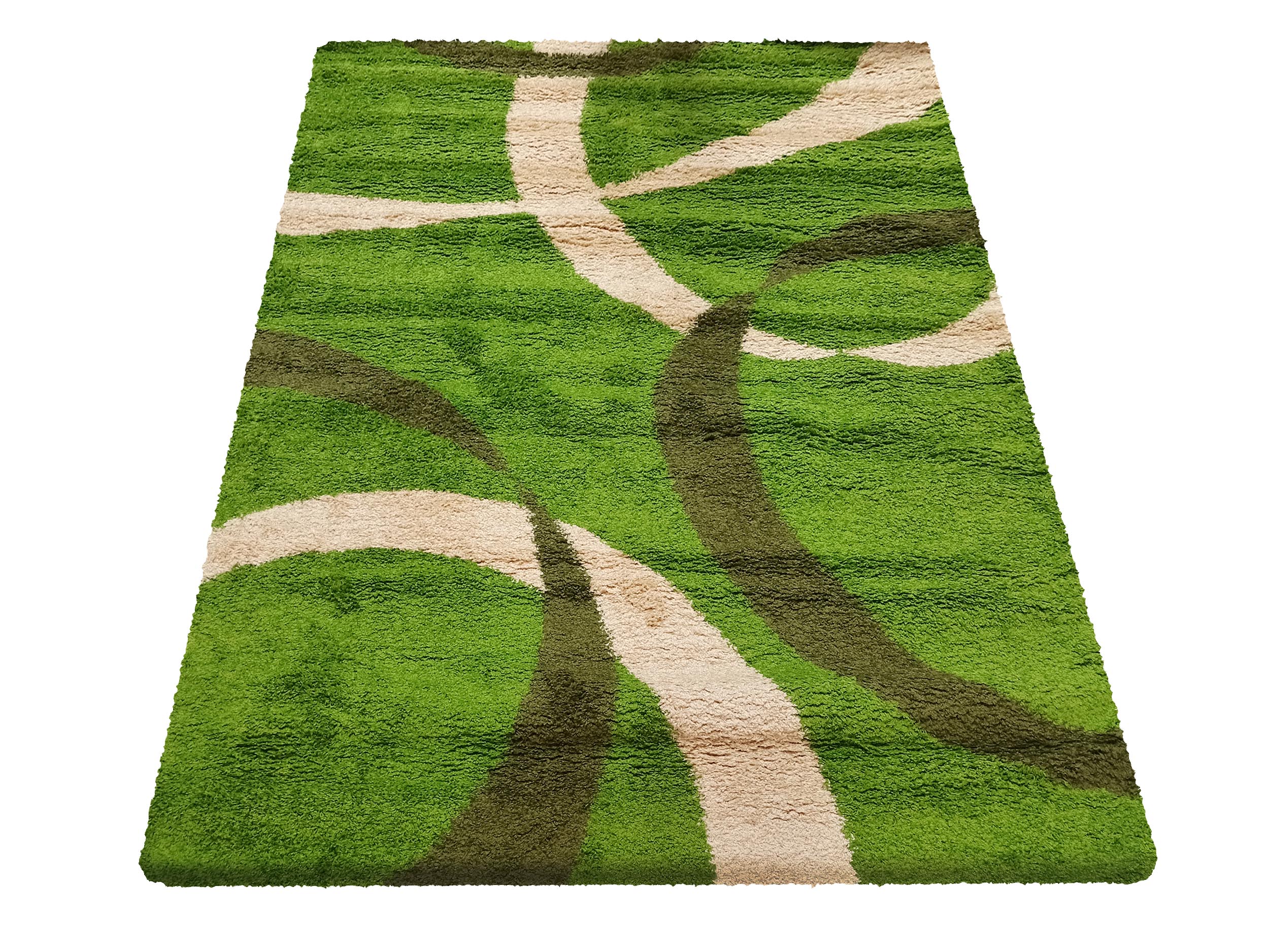 Dywan Nowoczesny Shaggy Long 0058A-GN - wielokolorowy