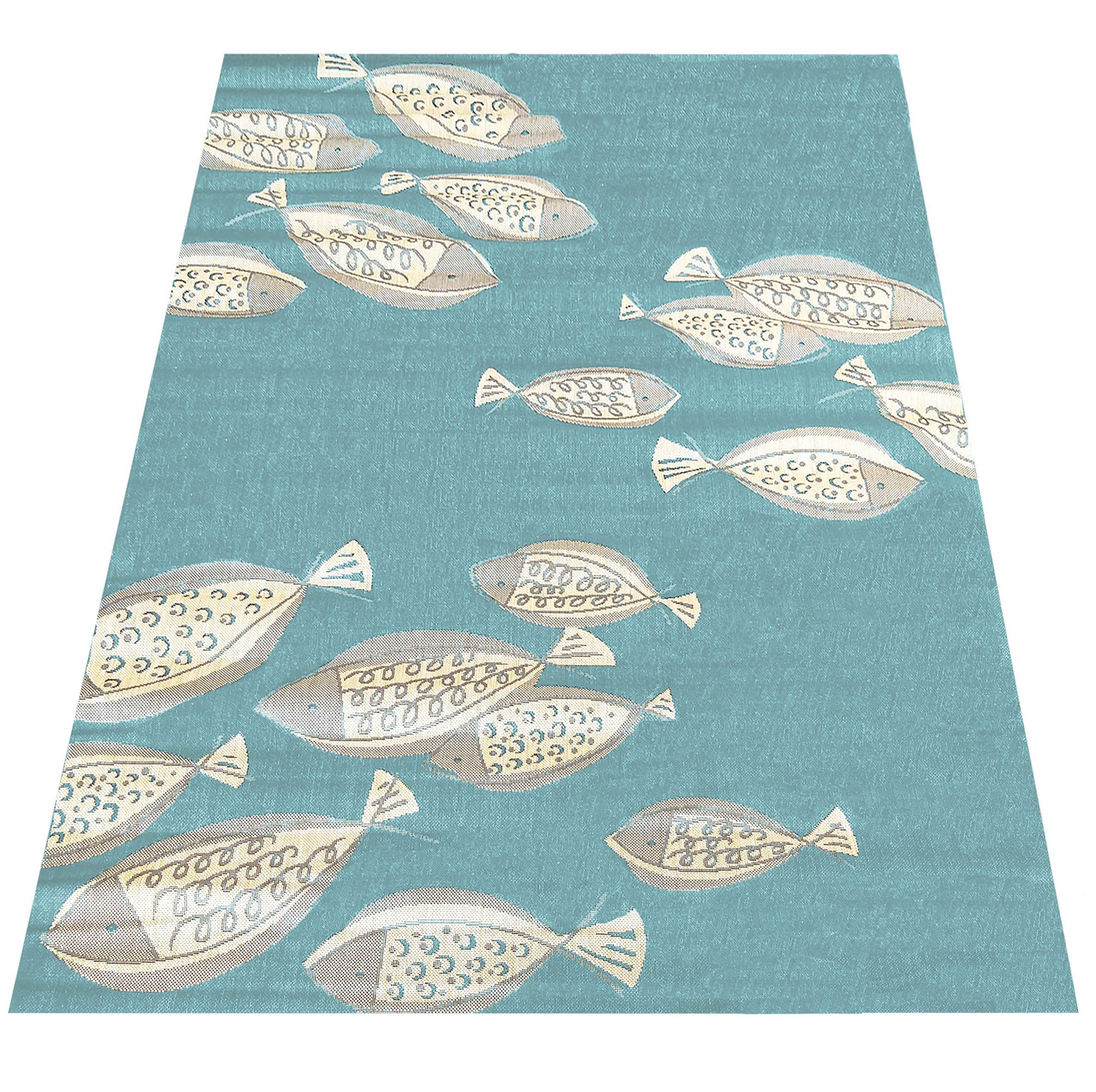 Dywan Nowoczesny Sznurkowy OUTDOOR Patio 38 - Turkusowy Dywan Nowoczesny Sznurkowy OUTDOOR Patio 38 - Turkusowy