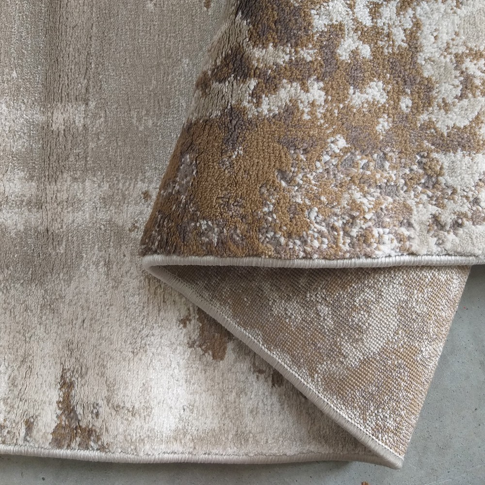 Dywan Nowoczesny Milas Shrink PRL 13C KA - Beżowo - Brązowy