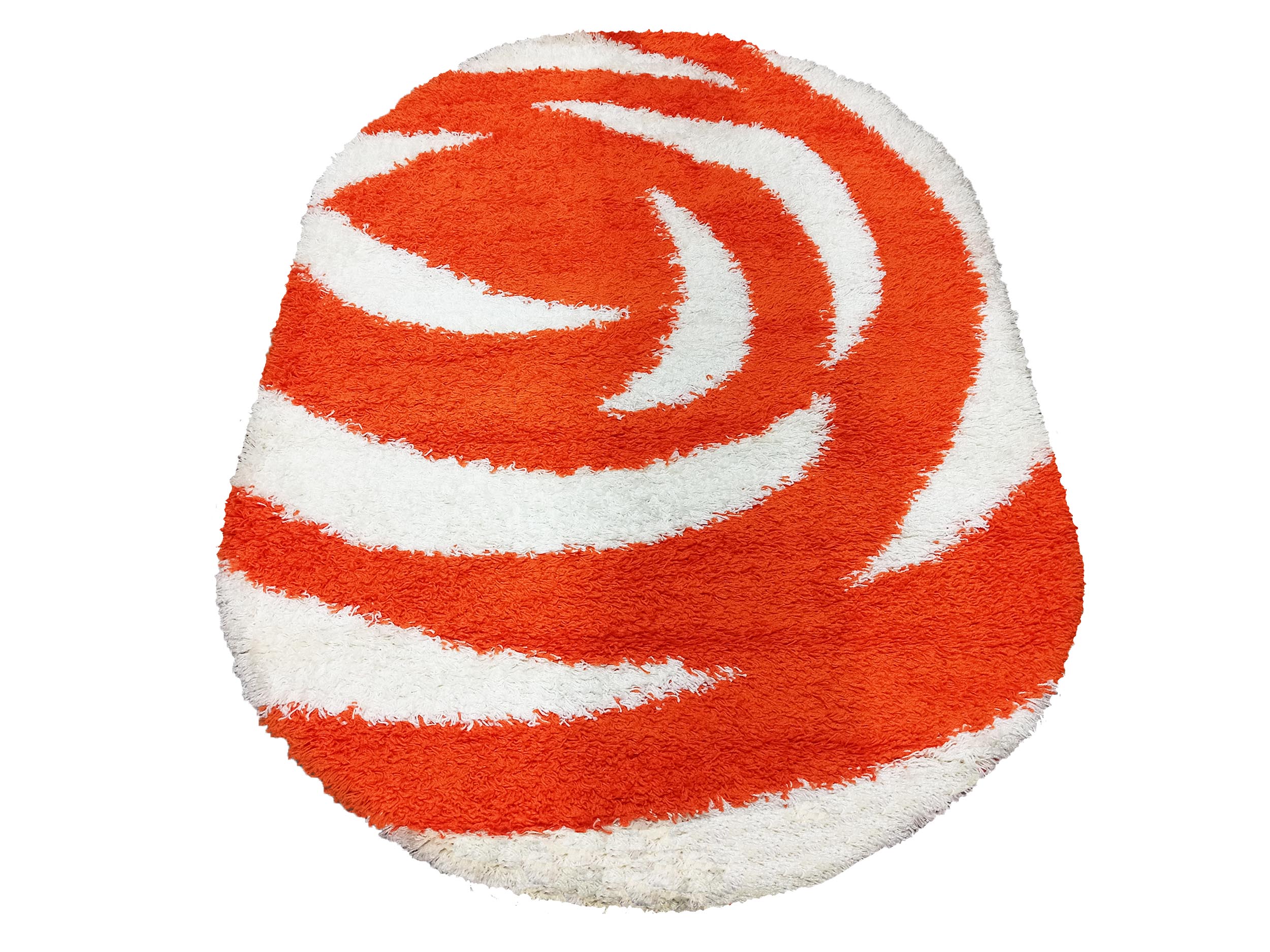 Dywan Nowoczesny Shaggy Long S904A-OR owalny - wielokolorowy