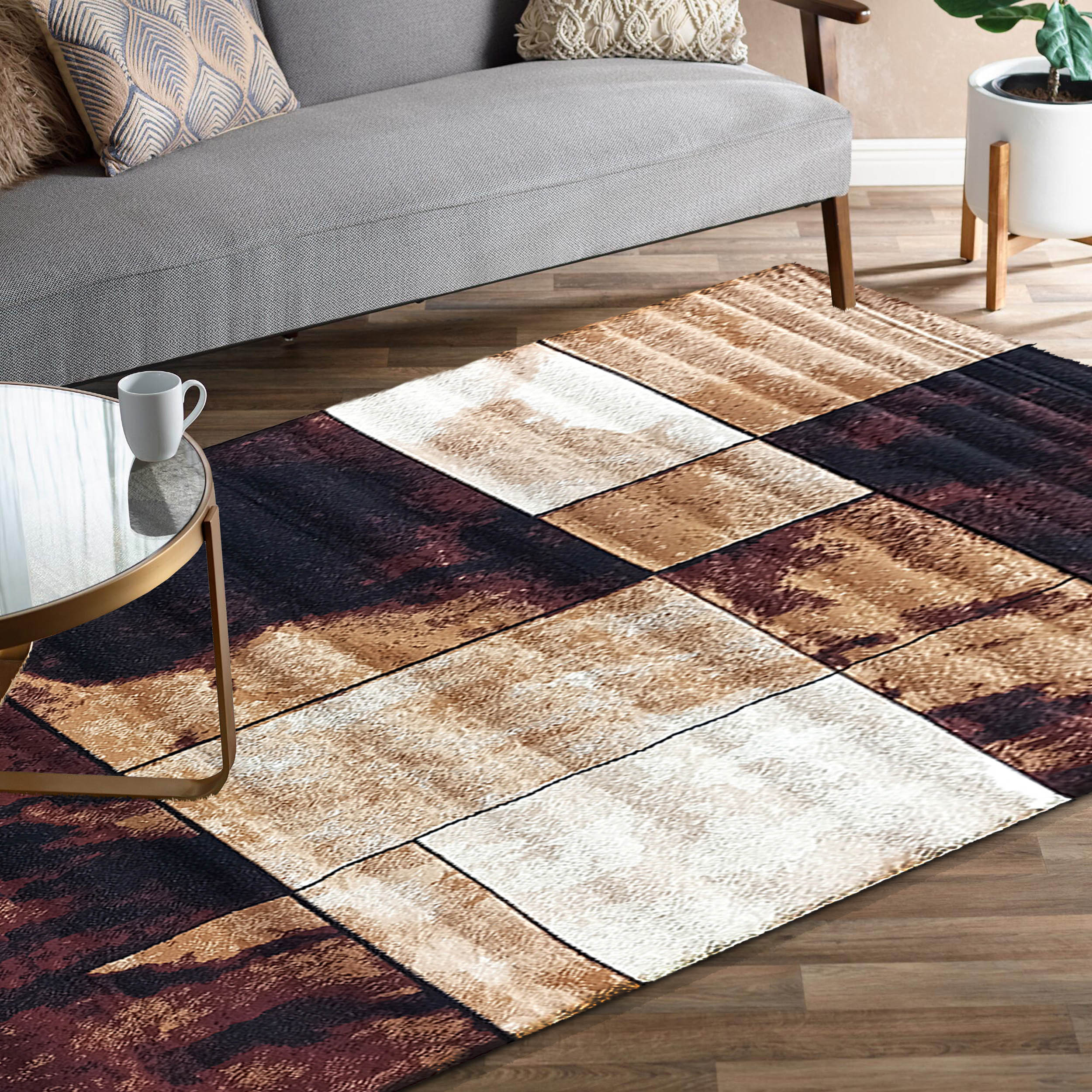 Dywan Nowoczesny Soho 5164A-BR - brązowy Dywan Nowoczesny Soho 5164A-BR - brązowy