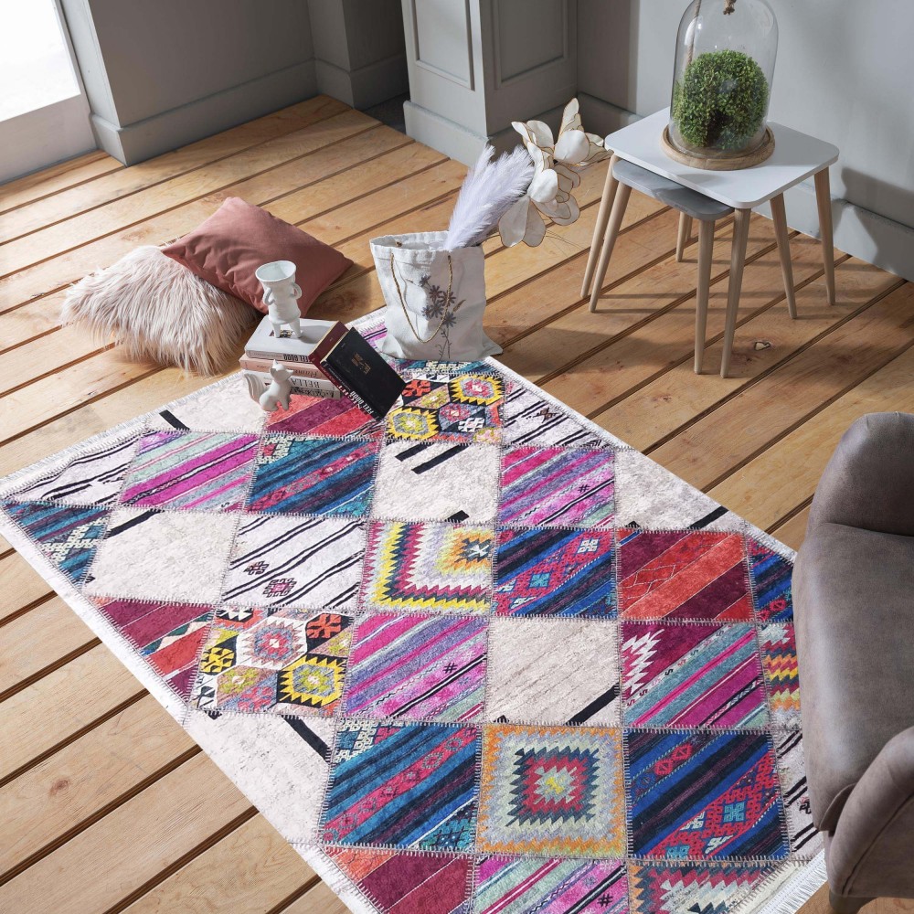 Dywan Nowoczesny Wielokolorowy Safir 500 - Patchwork Dywan Nowoczesny Wielokolorowy Safir 500 - Patchwork